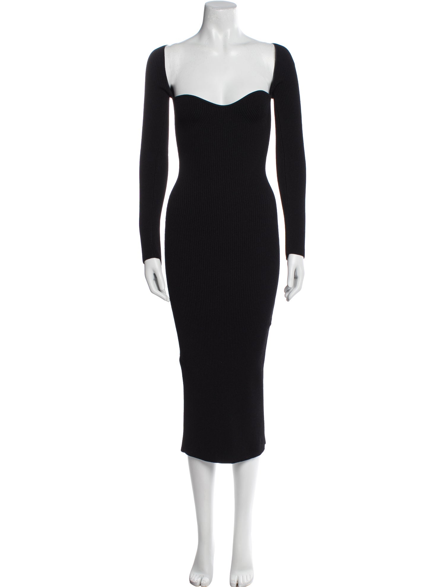 Khaite Square Neckline Midi Length Dress