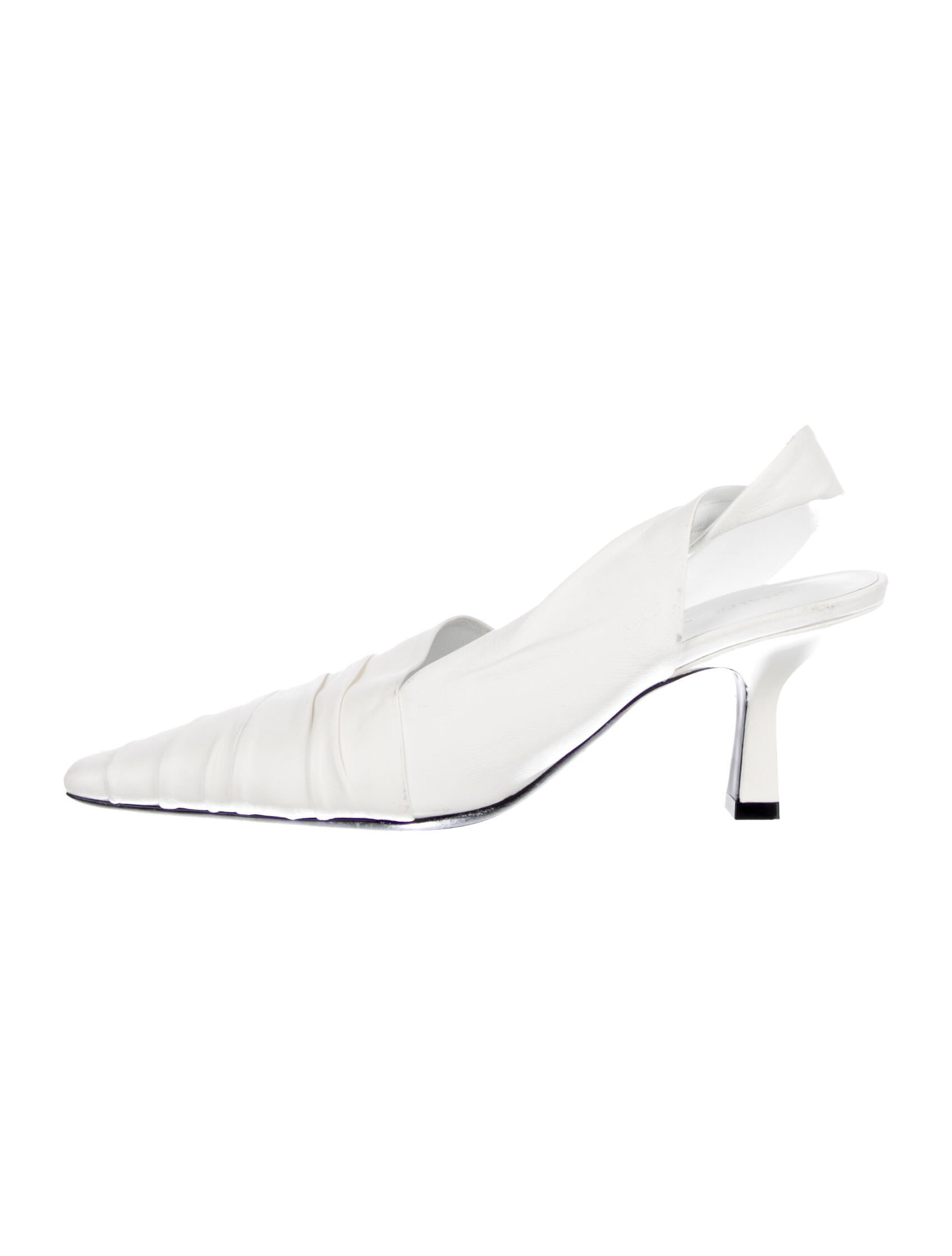 Khaite Leather Slingback Pumps