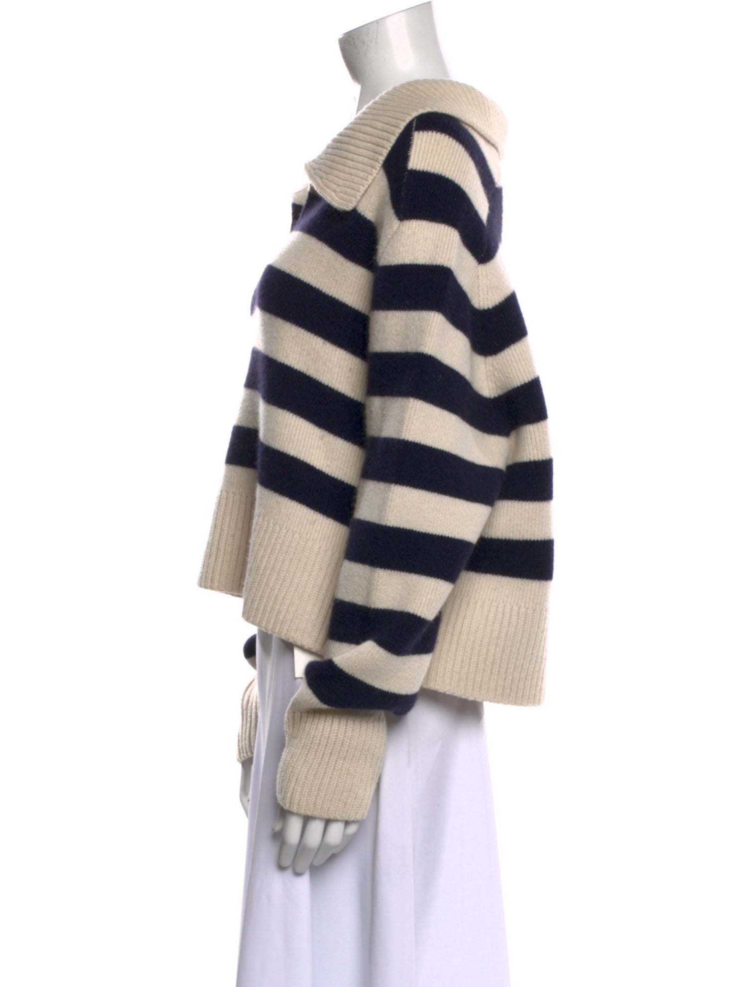 Khaite Cashmere Striped Sweater