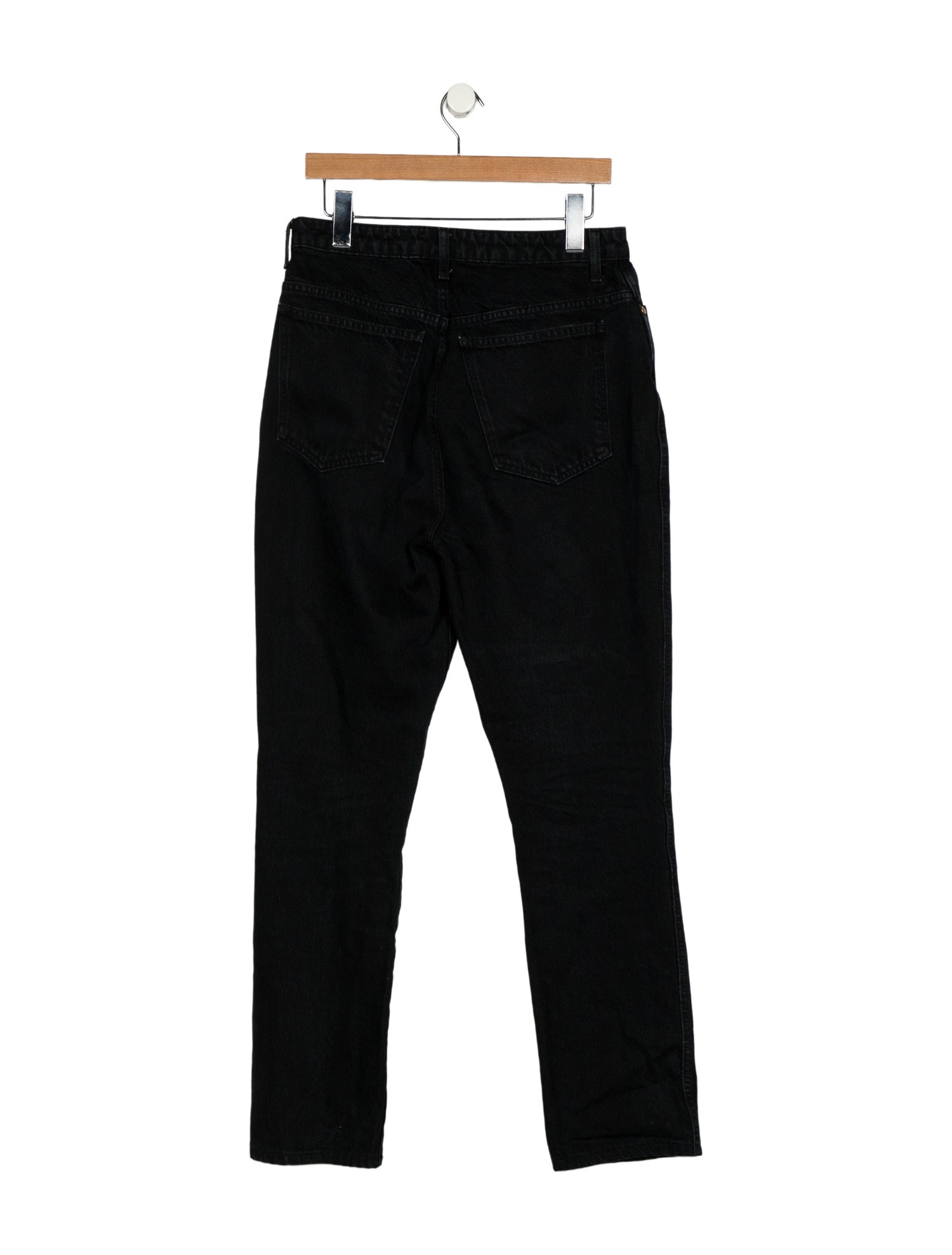 Khaite High-Rise Straight Leg Jeans