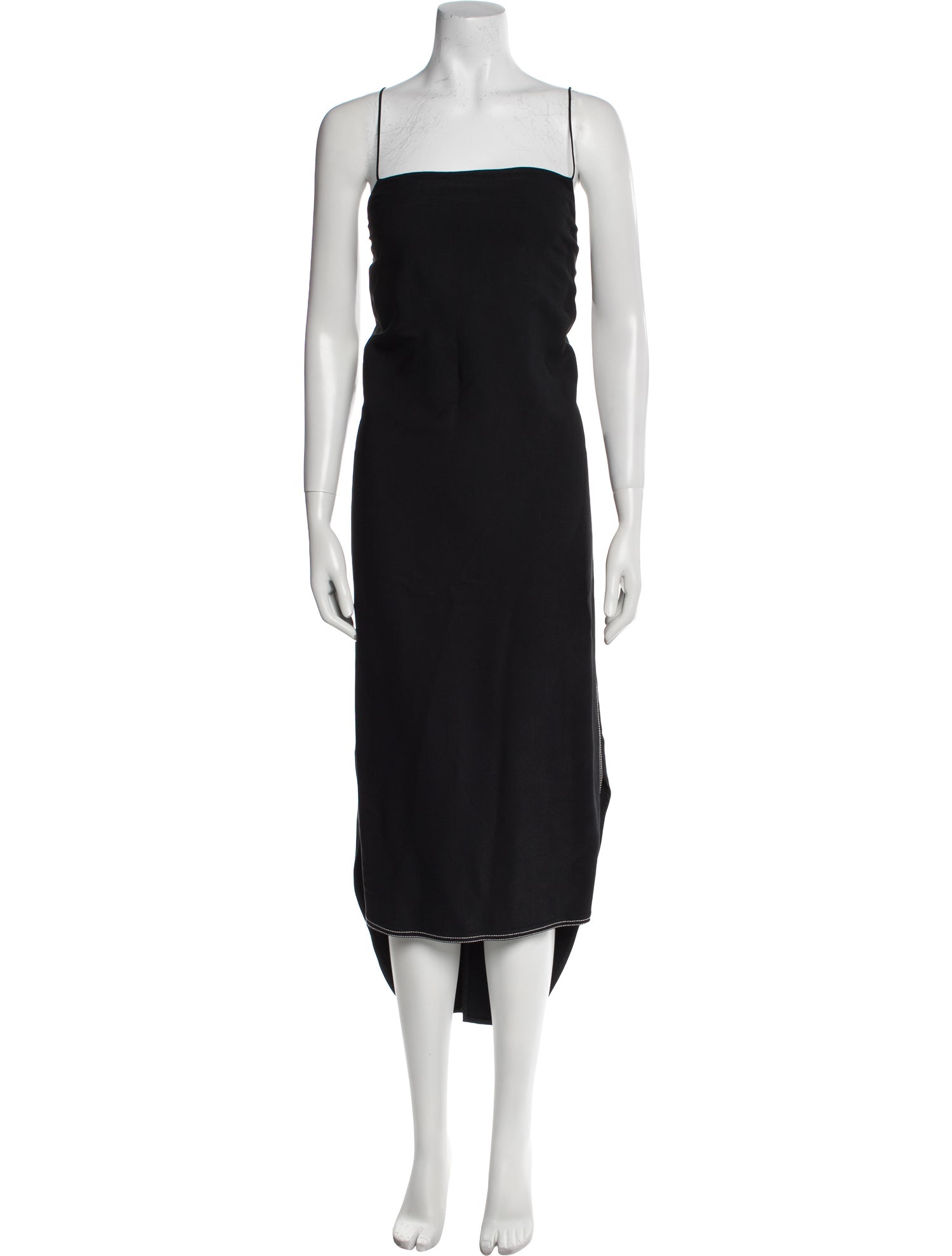 Khaite Square Neckline Long Dress