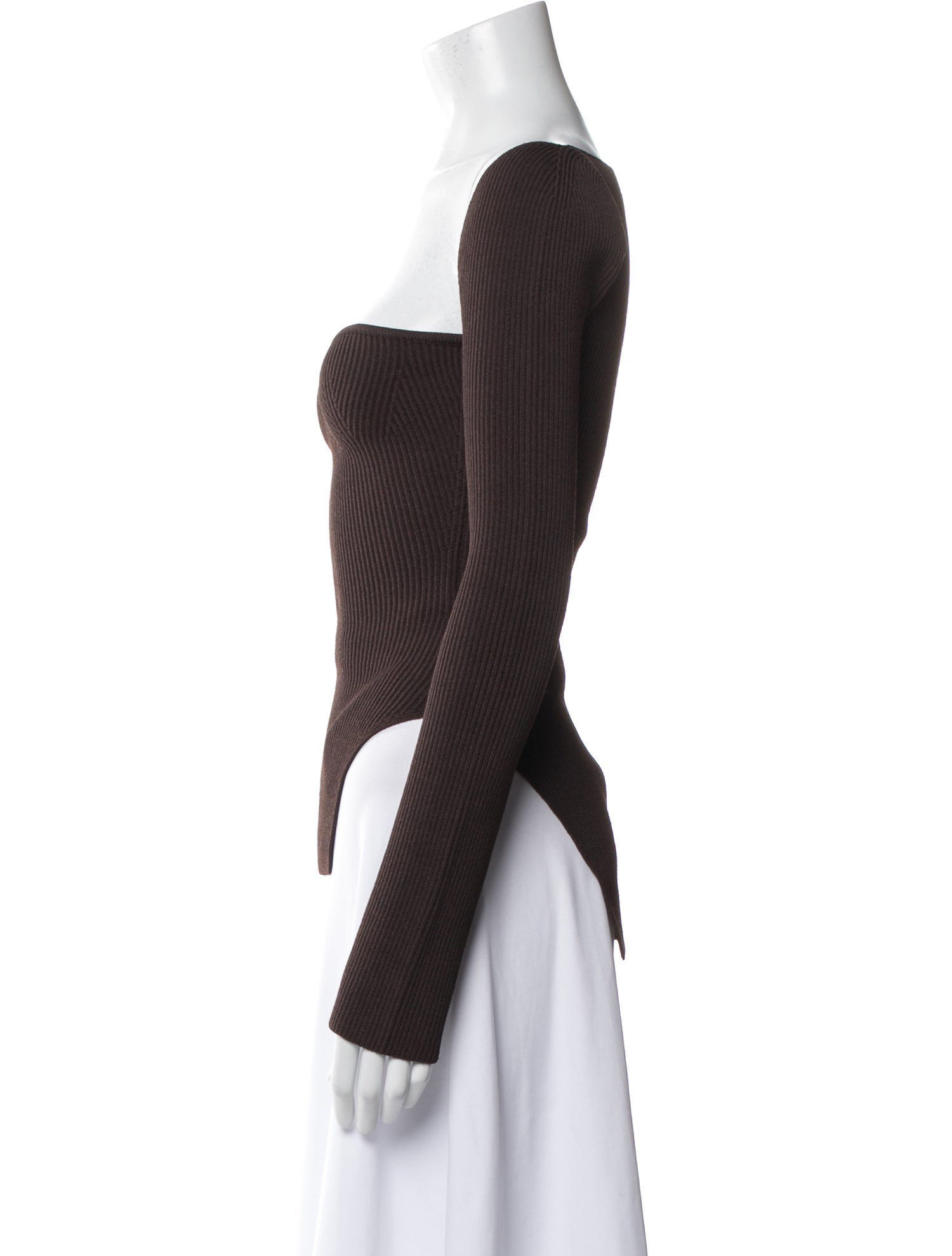 Khaite Square Neckline Long Sleeve Top w/ Tags