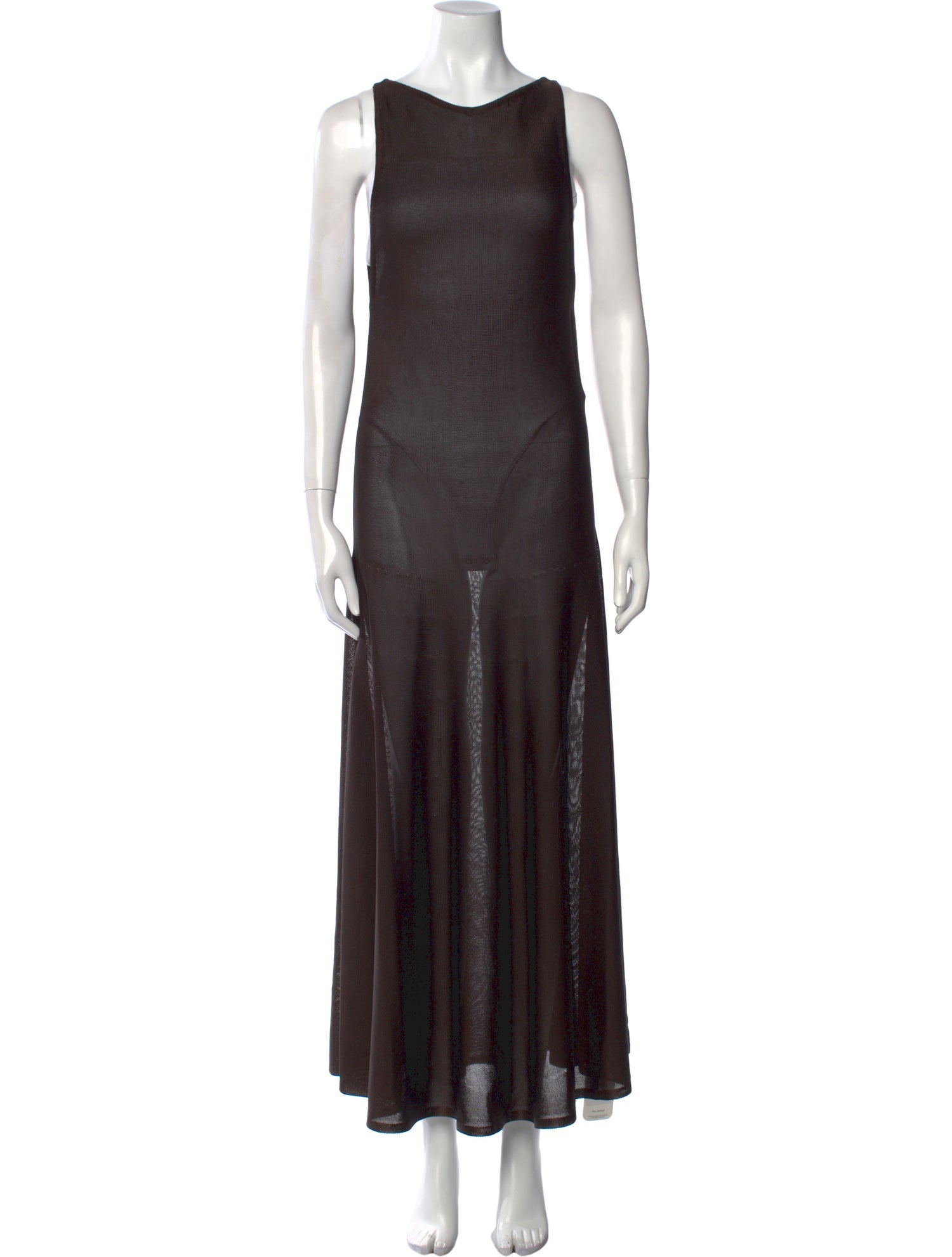 Khaite Scoop Neck Long Dress