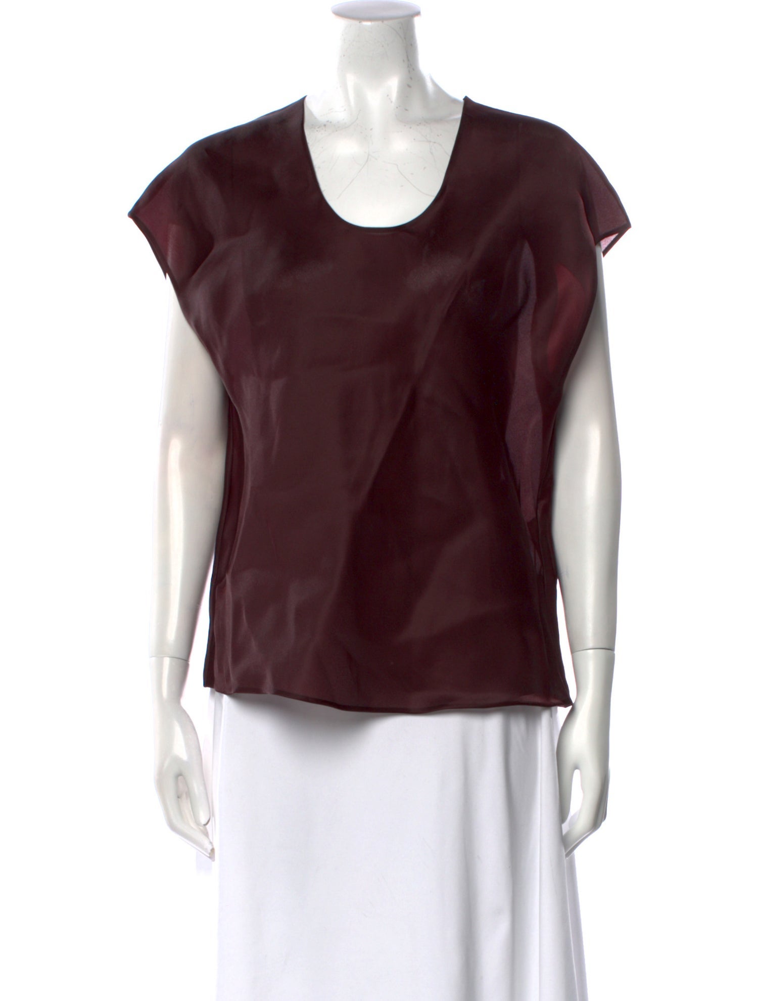 Khaite Silk Scoop Neck Top w/ Tags
