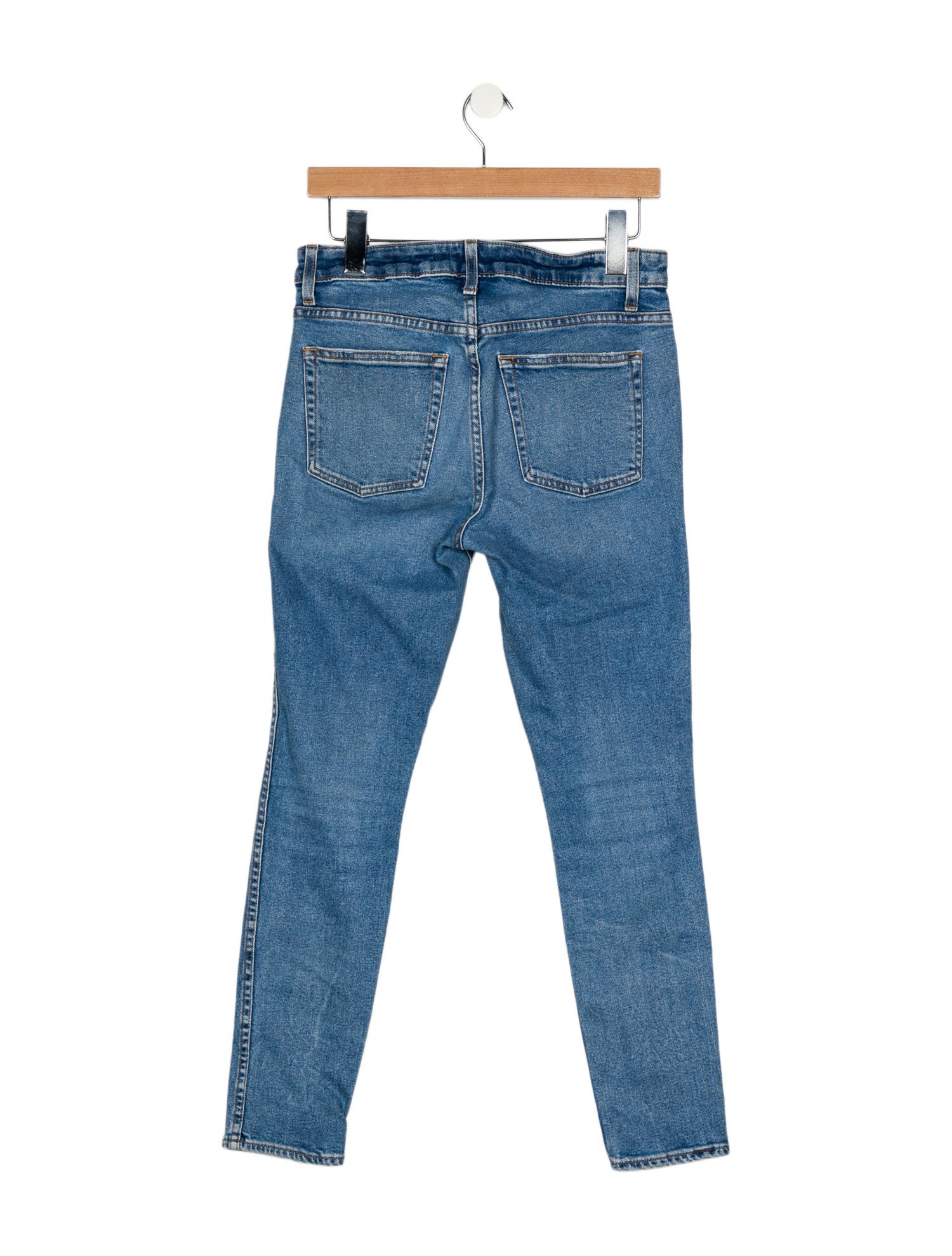 Khaite Mid-Rise Skinny Leg Jeans