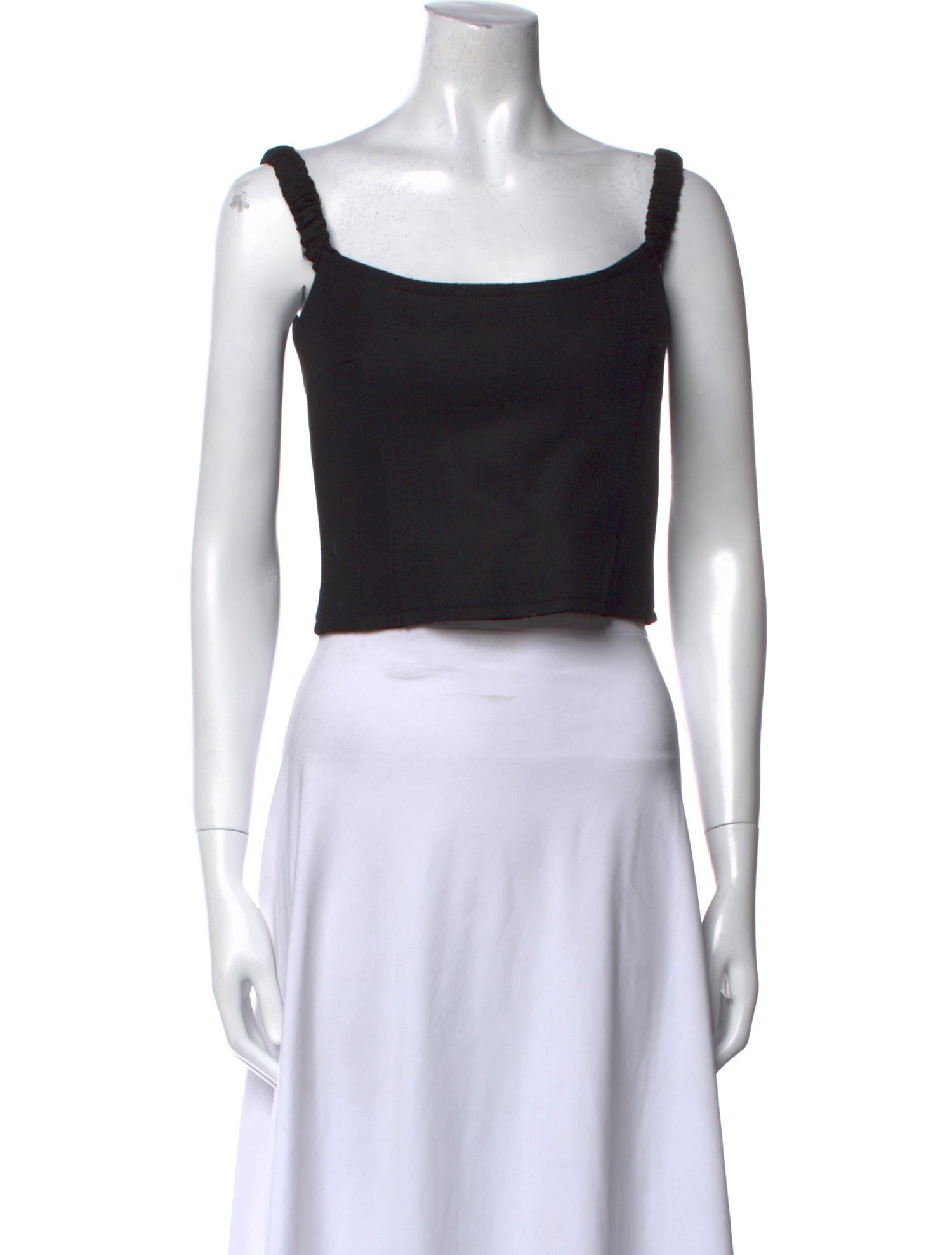 Khaite Virgin Wool Square Neckline Crop Top w/ Tags