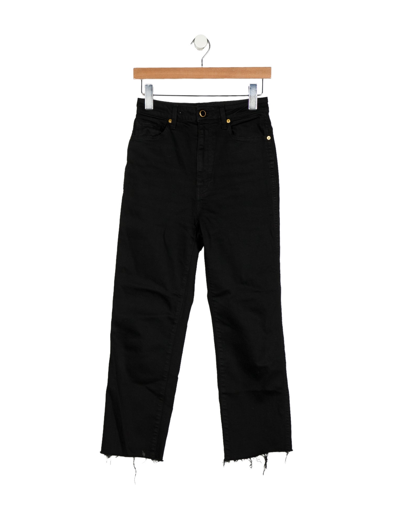 Khaite High-Rise Straight Leg Jeans