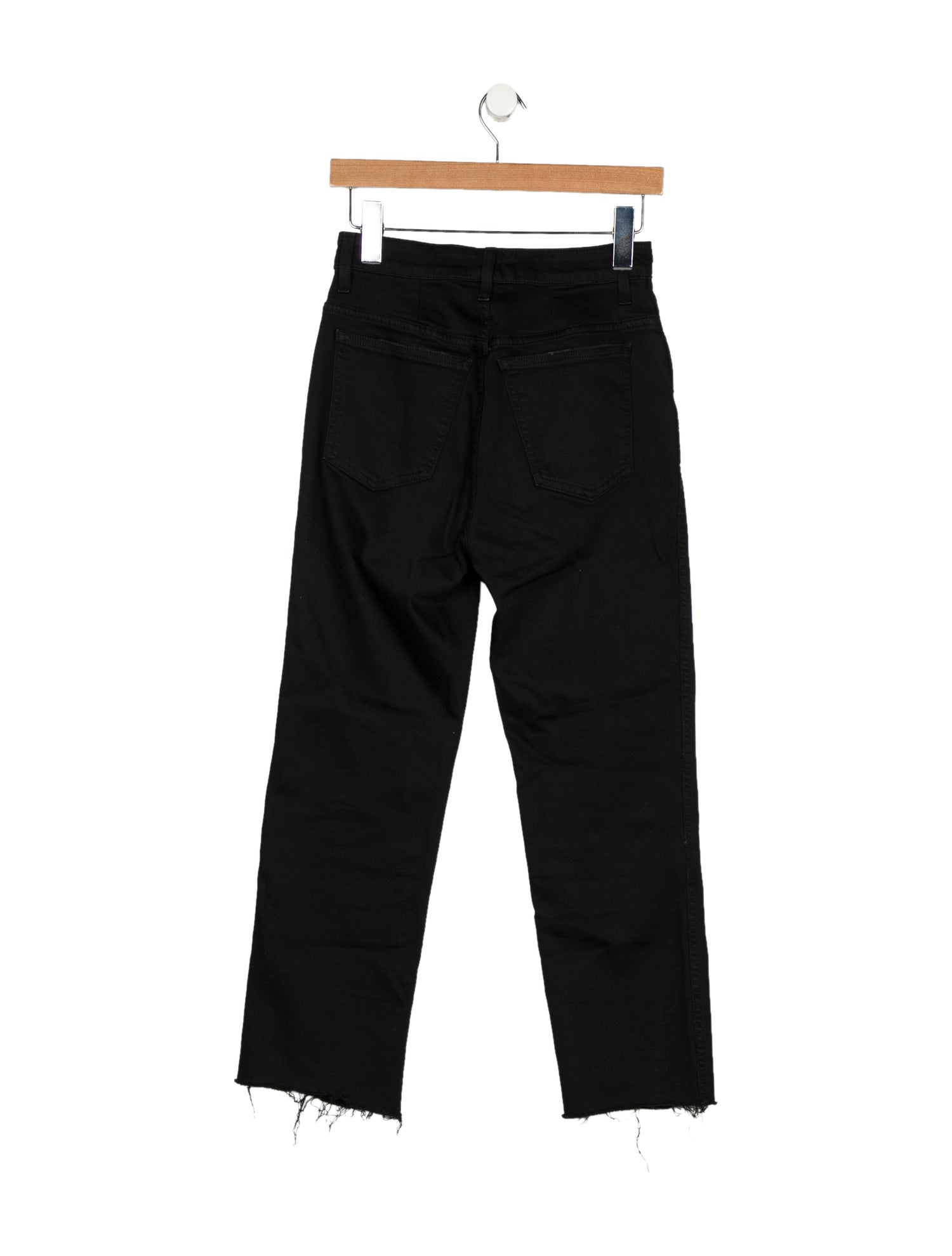 Khaite High-Rise Straight Leg Jeans