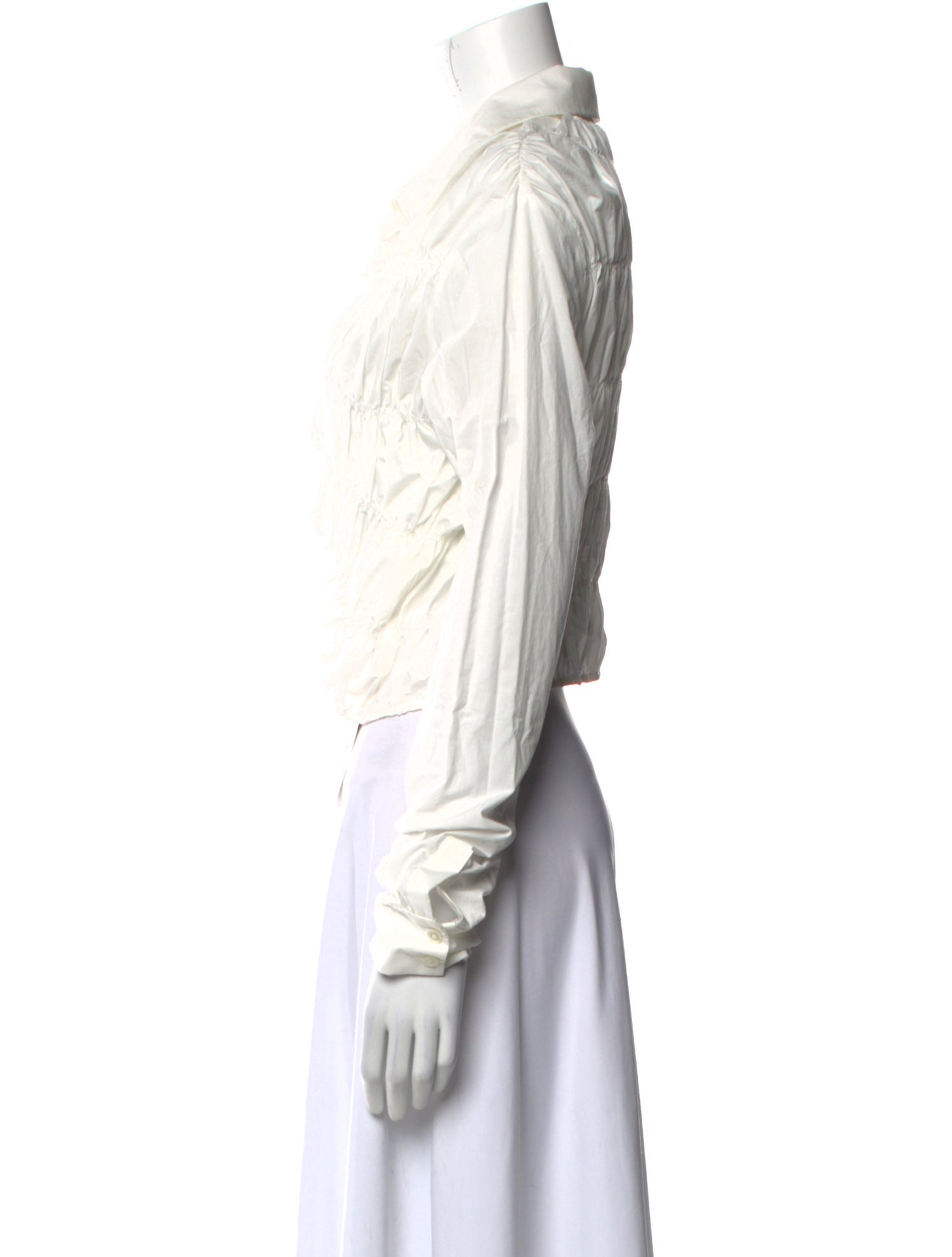 Khaite Long Sleeve Crop Top