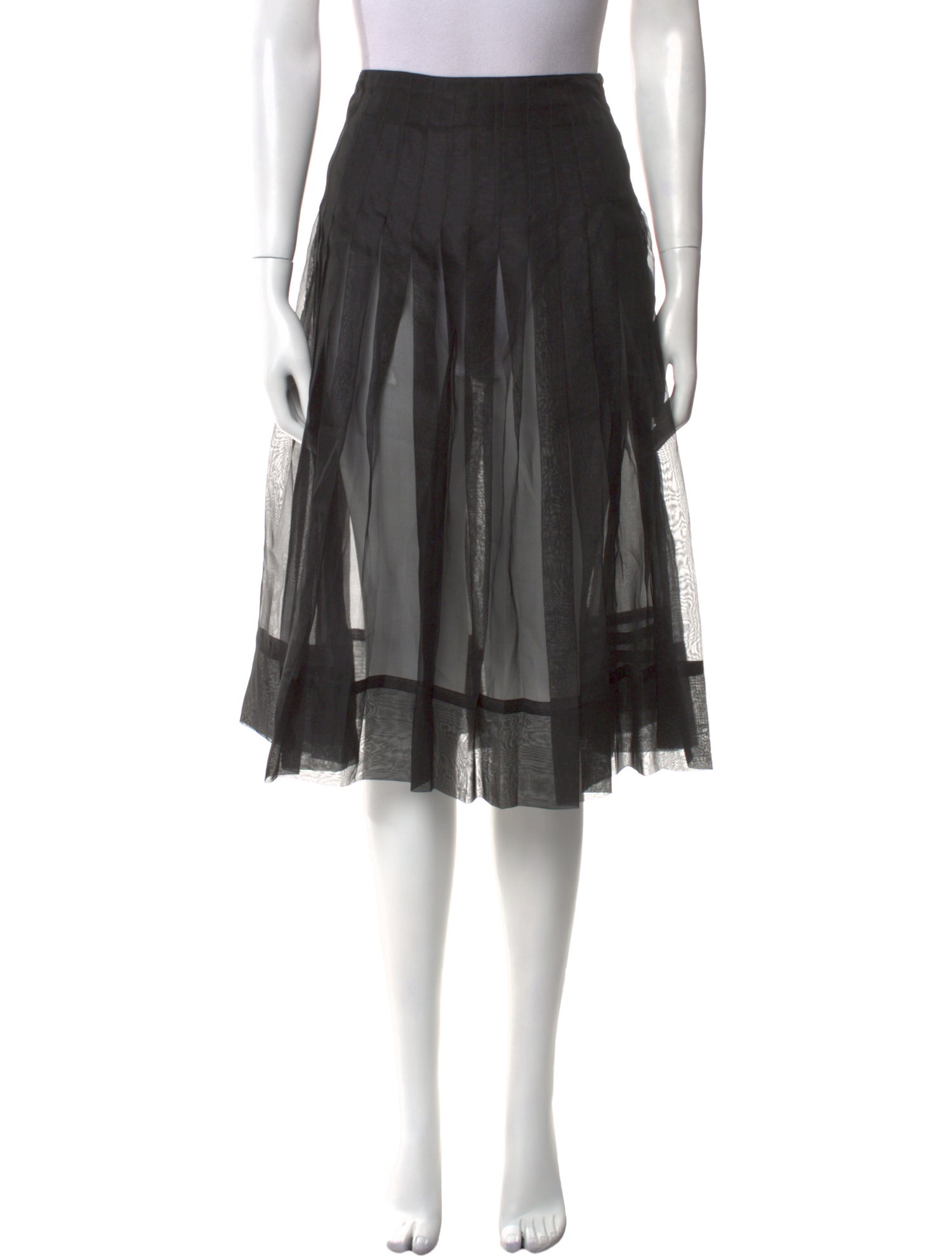 Khaite Pleated Accents Knee-Length Skirt