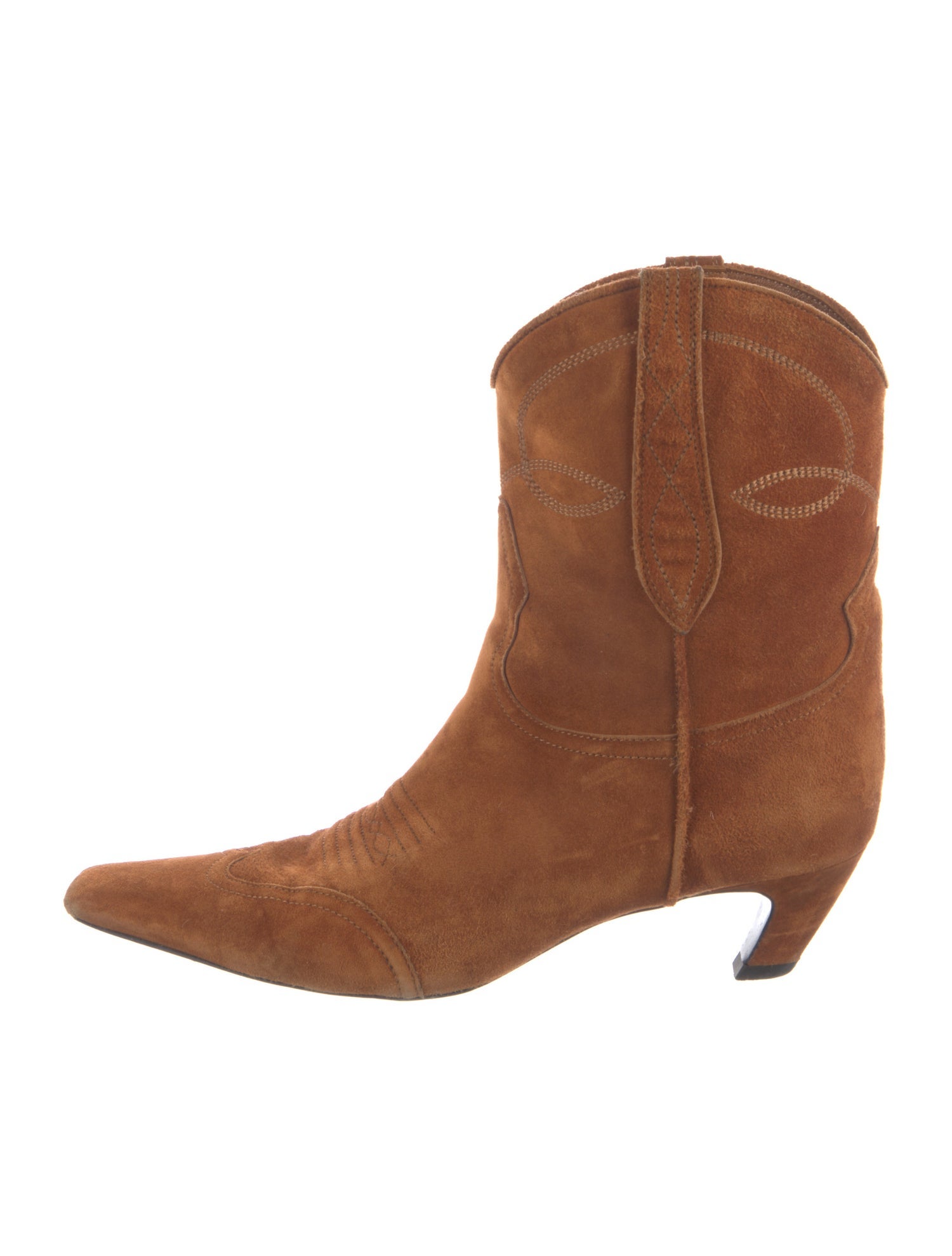 Khaite Suede Western Boots