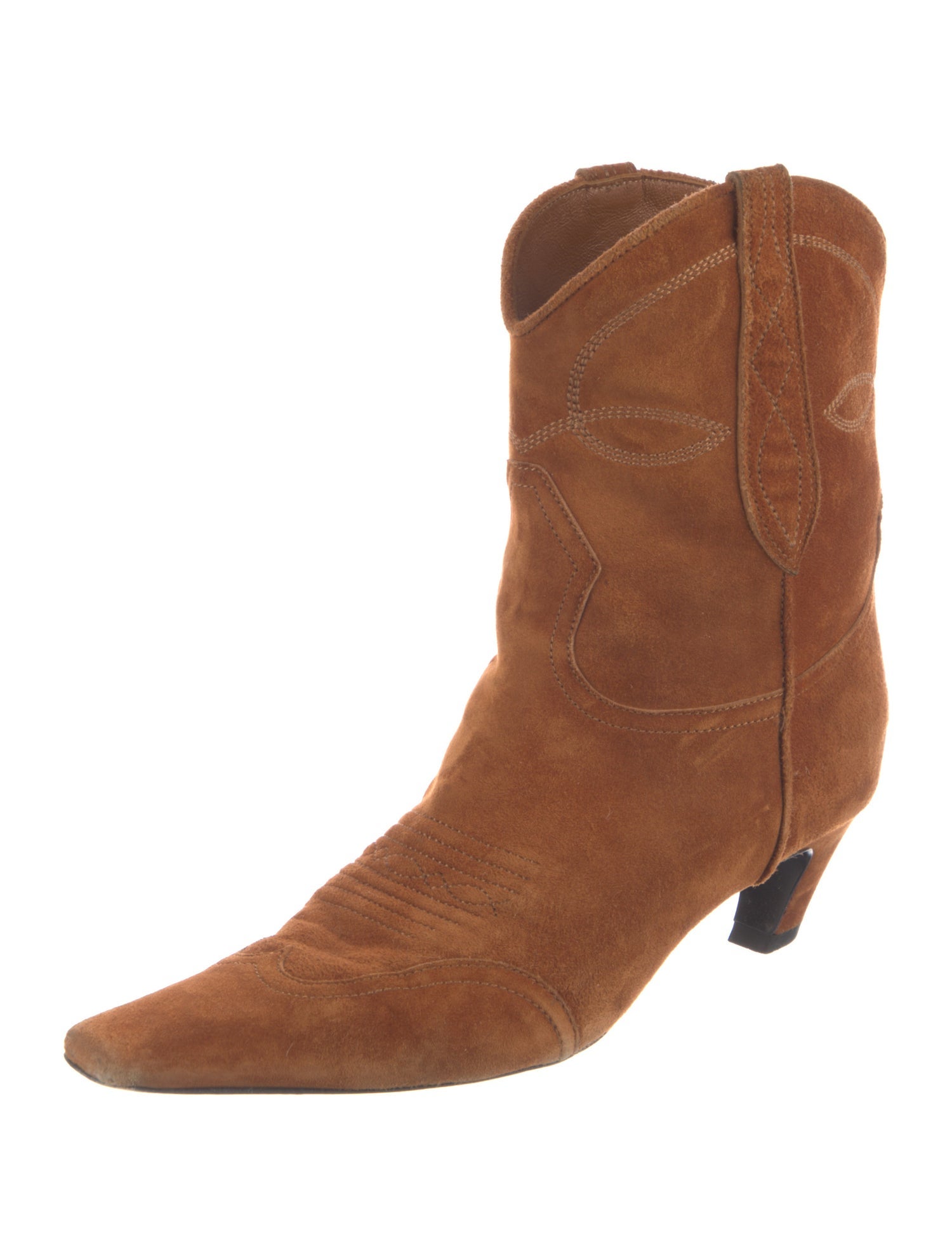 Khaite Suede Western Boots