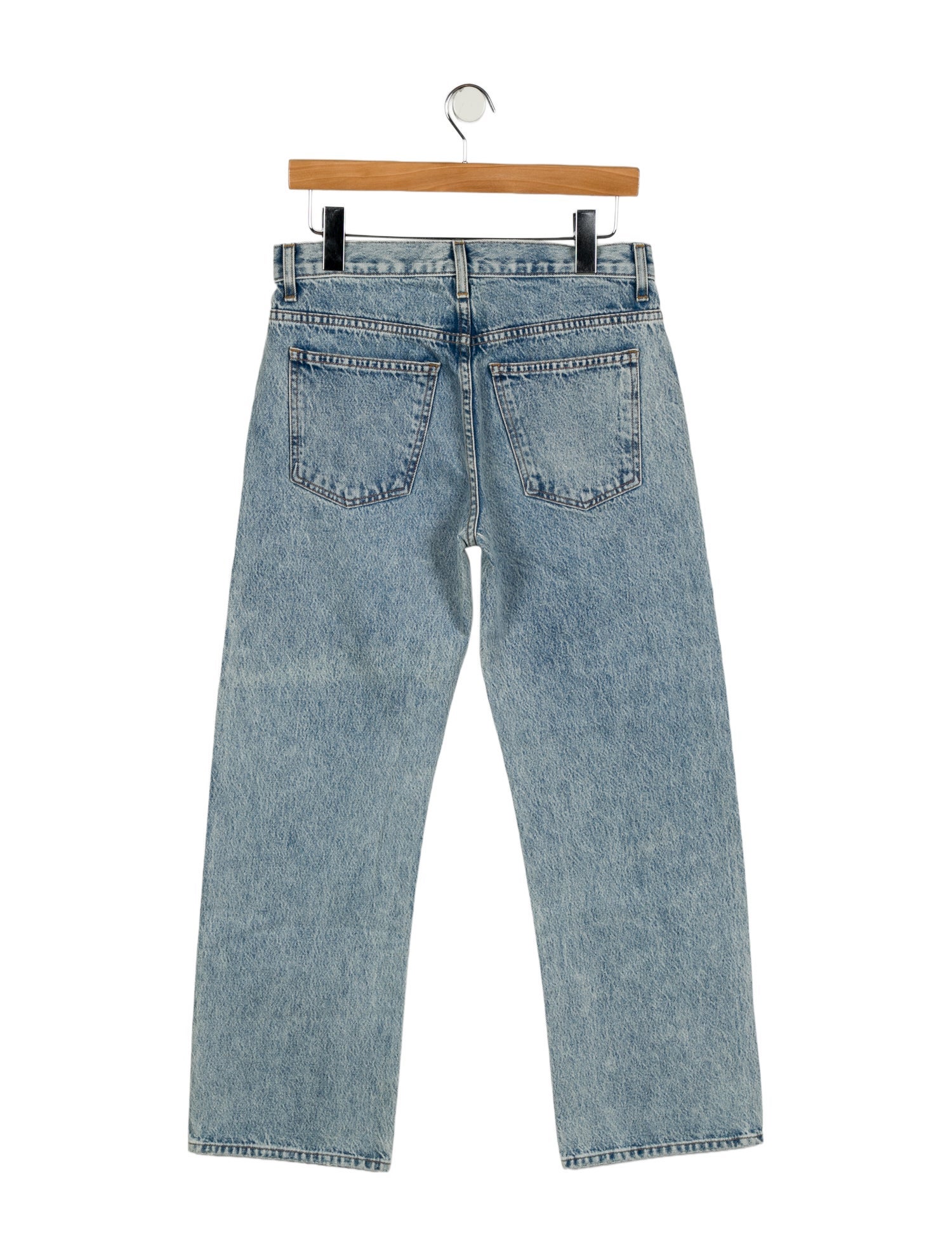 Khaite Mid-Rise Wide Leg Jeans