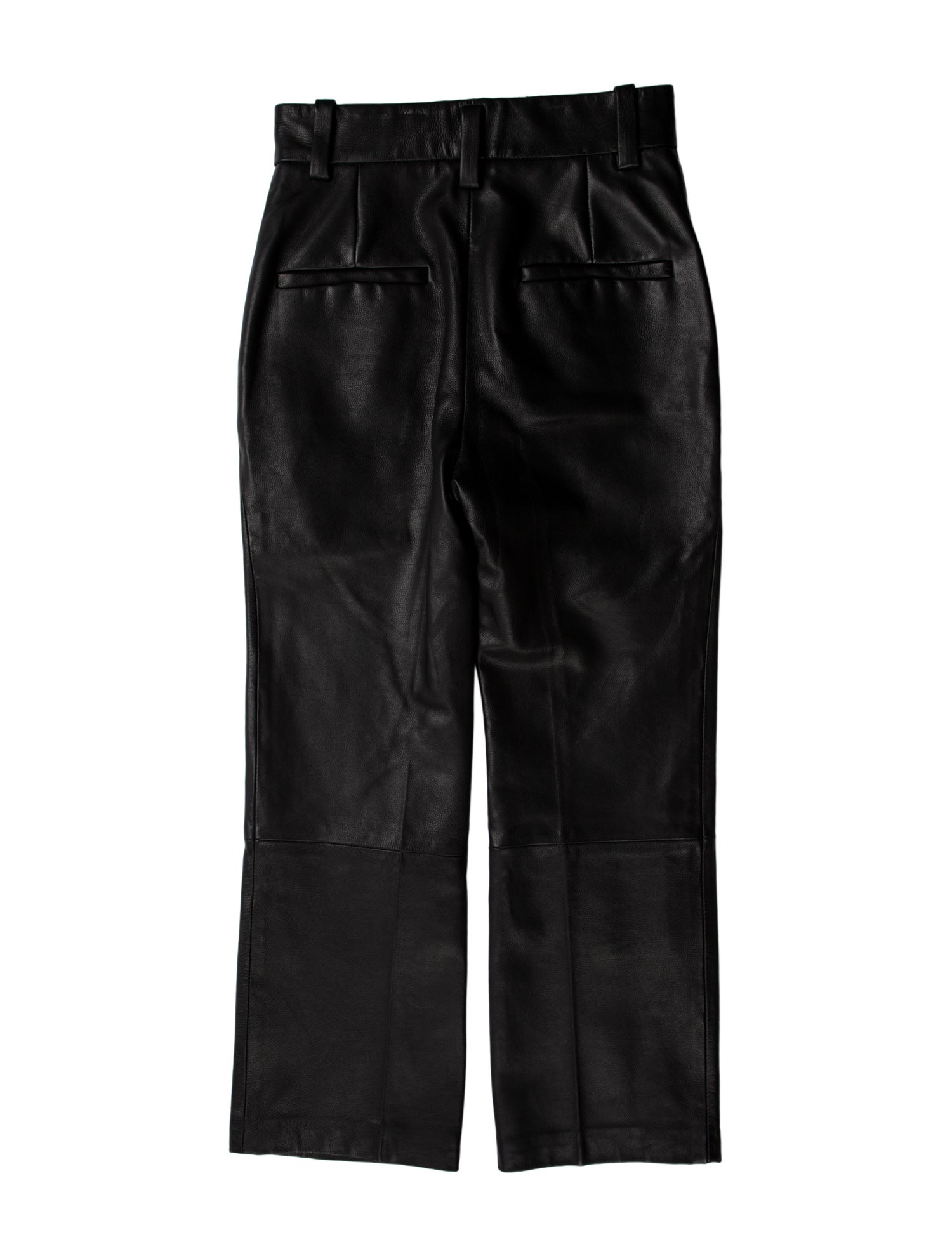 Khaite Leather Straight Leg Pants