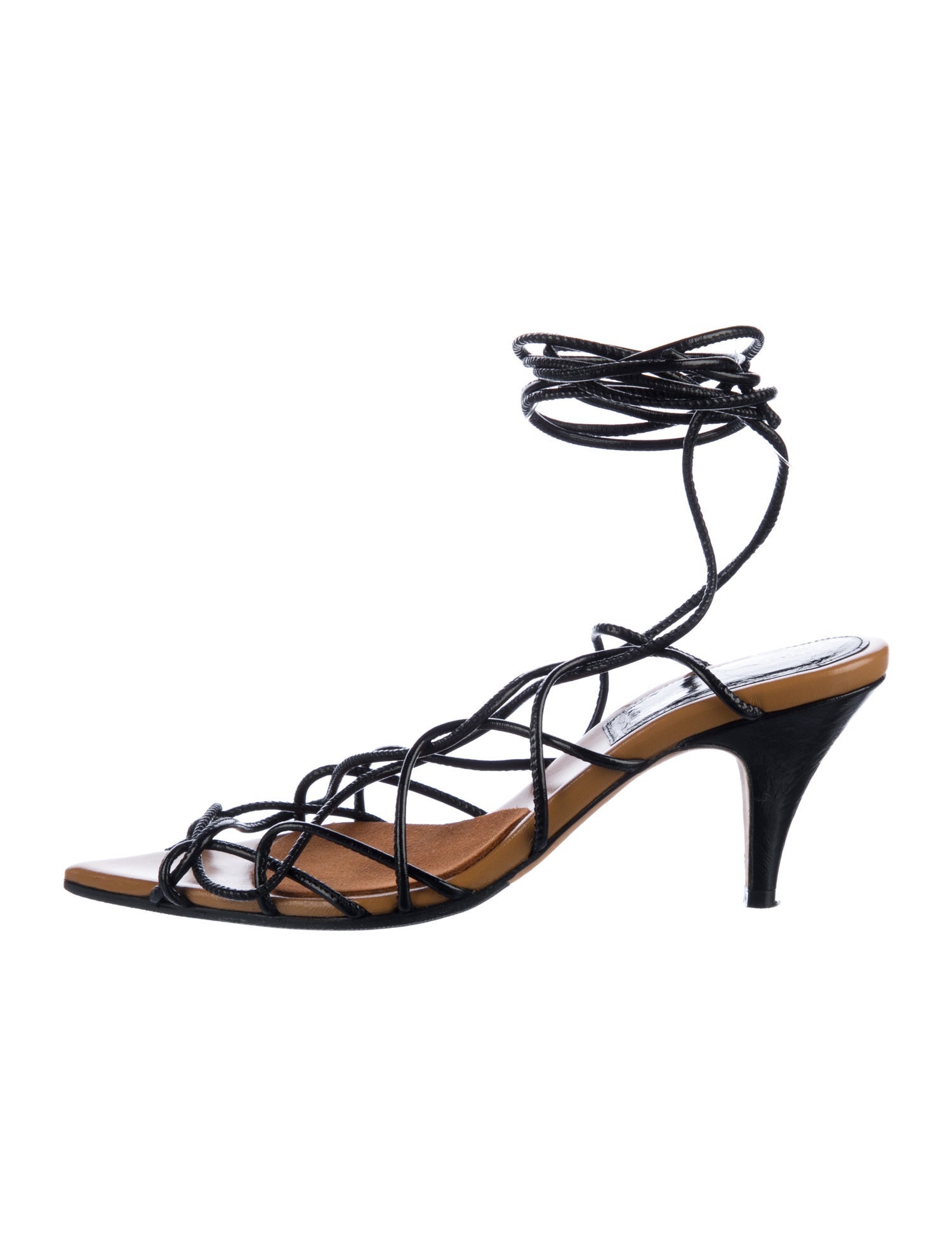 Khaite Leather Gladiator Sandals