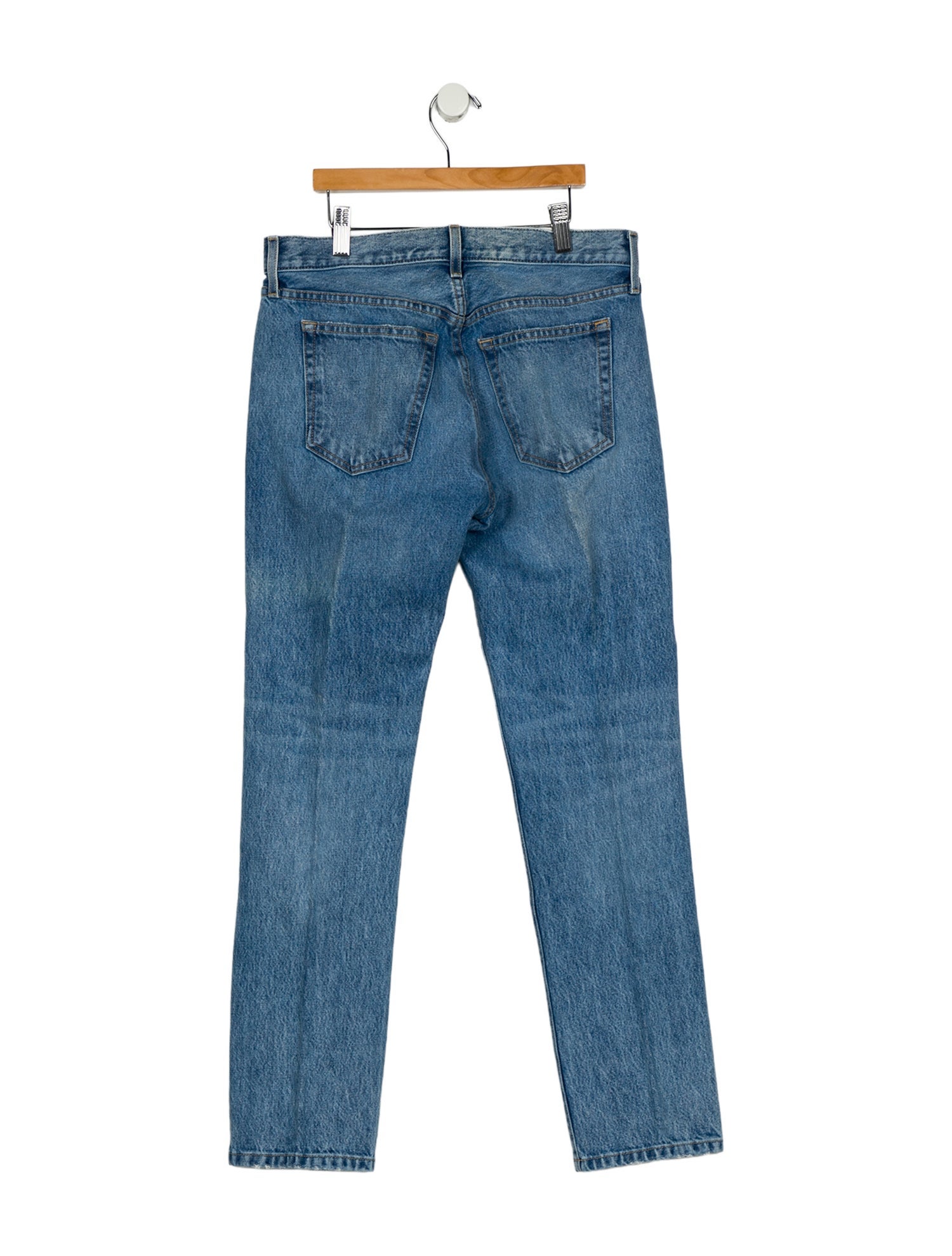 Khaite Mid-Rise Straight Leg Jeans