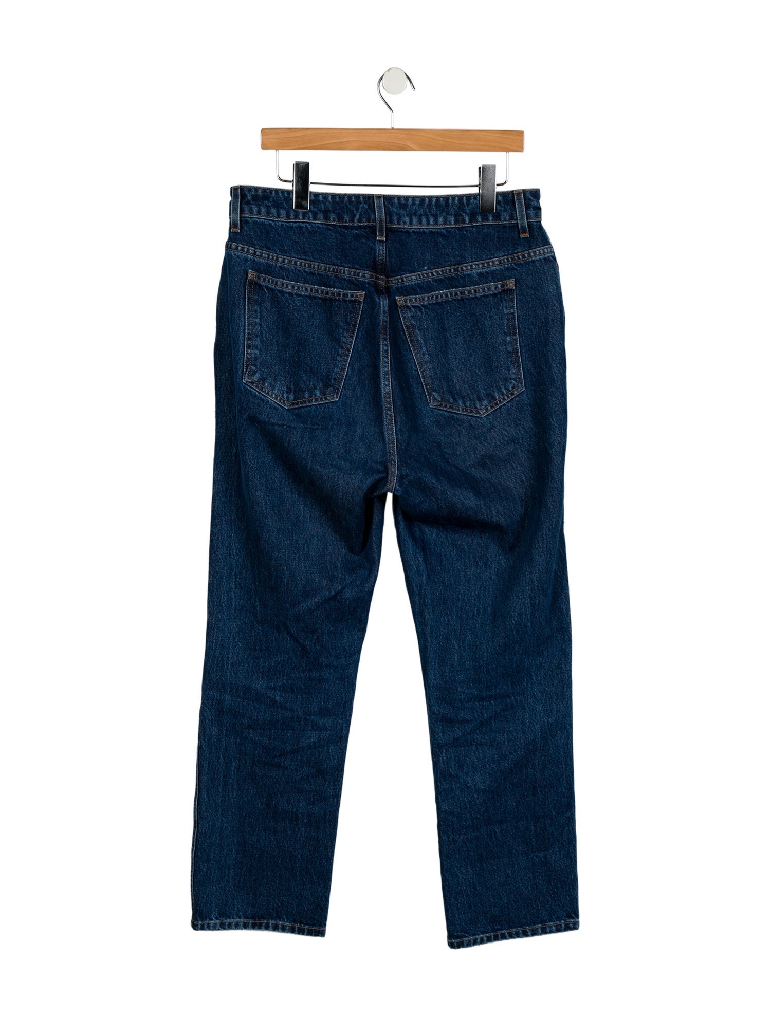 Khaite High-Rise Straight Leg Jeans
