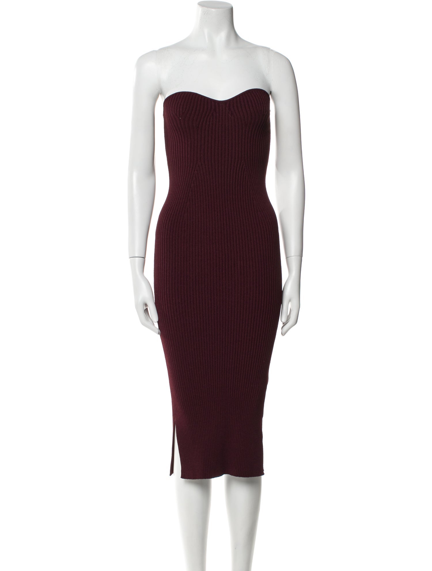 Khaite Striped Knee-Length Dress