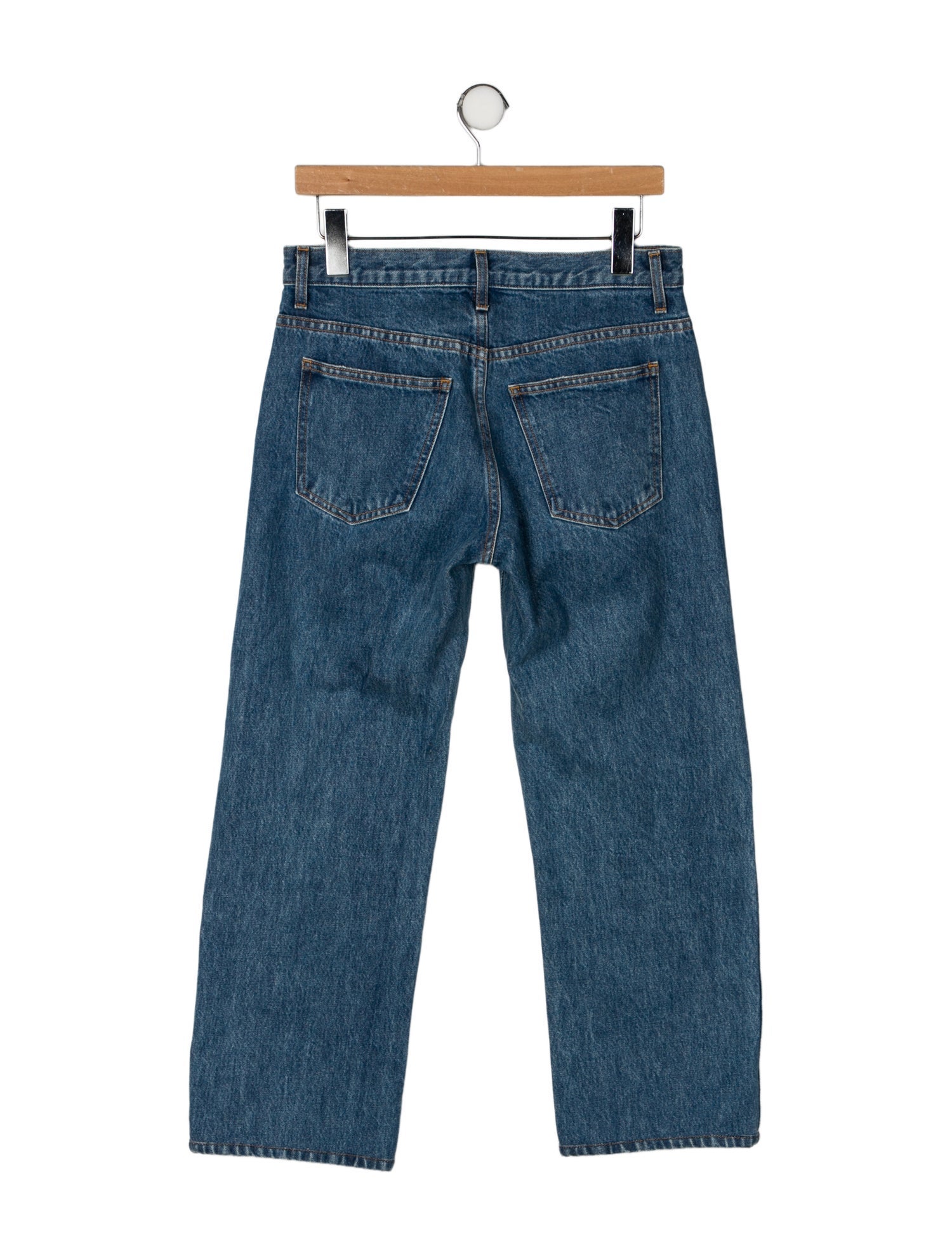 Khaite Mid-Rise Straight Leg Jeans