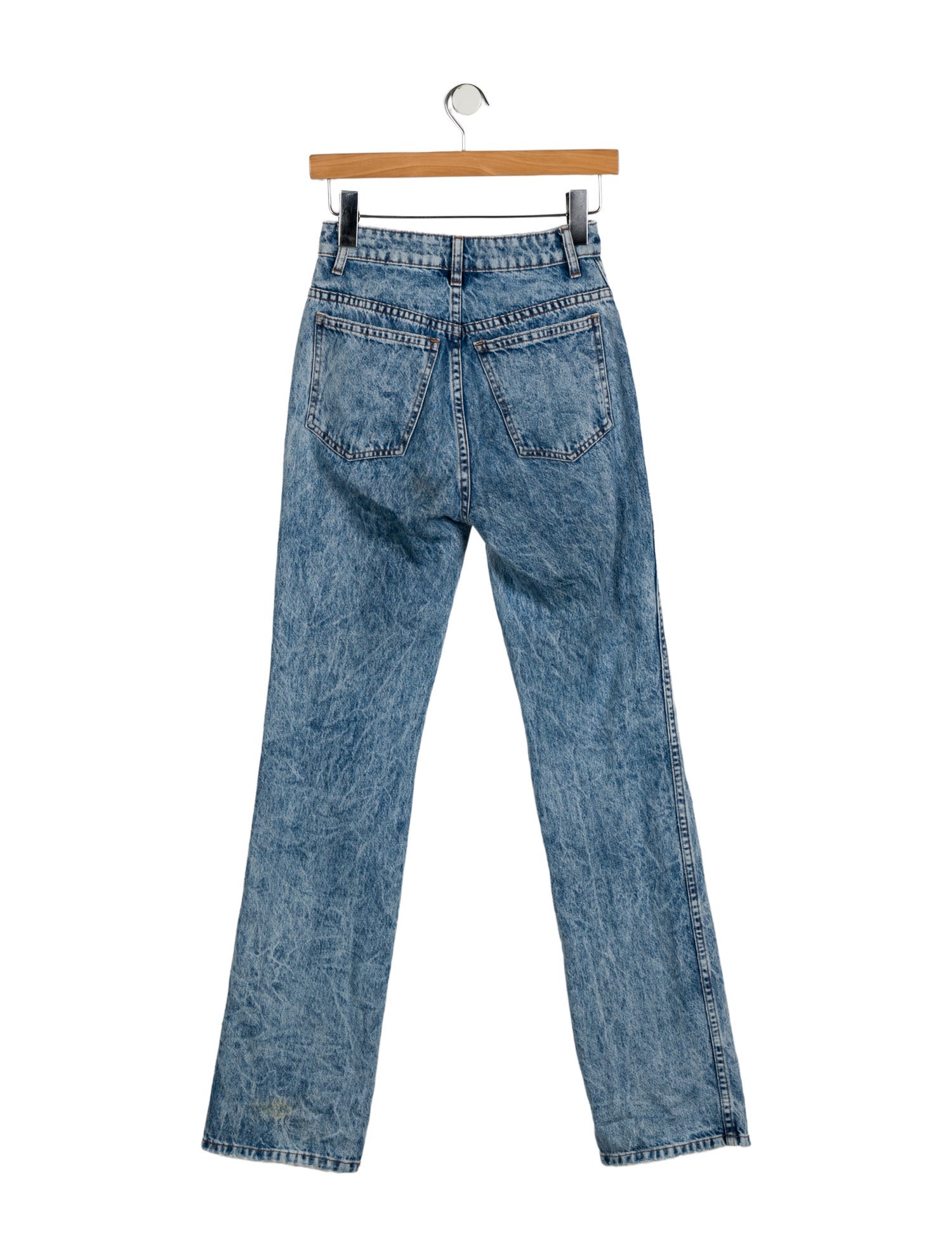 Khaite Mid-Rise Straight Leg Jeans