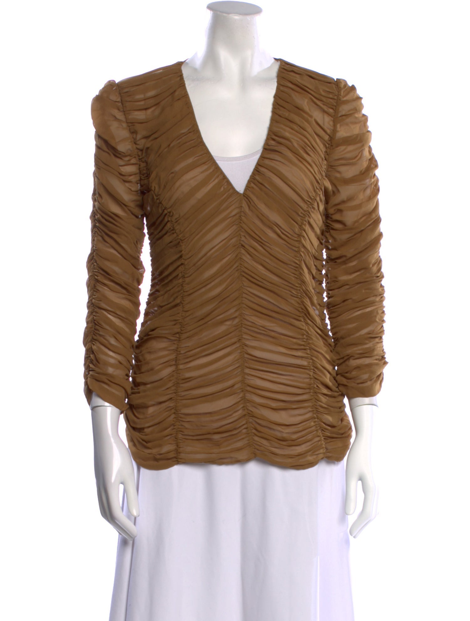 Khaite Silk V-Neck Blouse