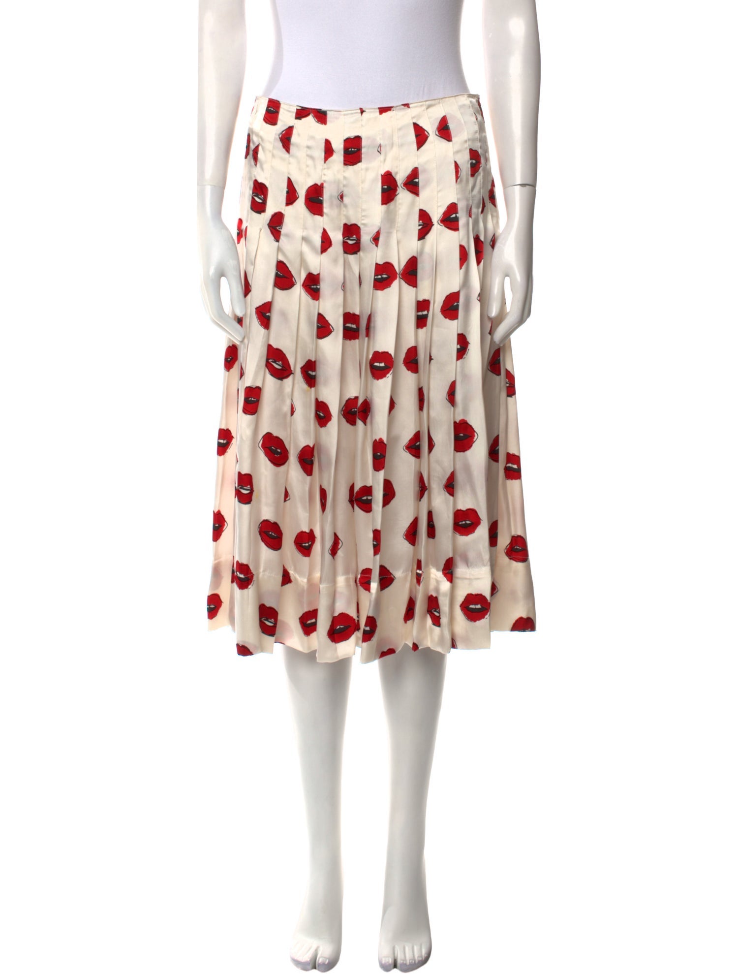 Khaite Printed Knee-Length Skirt