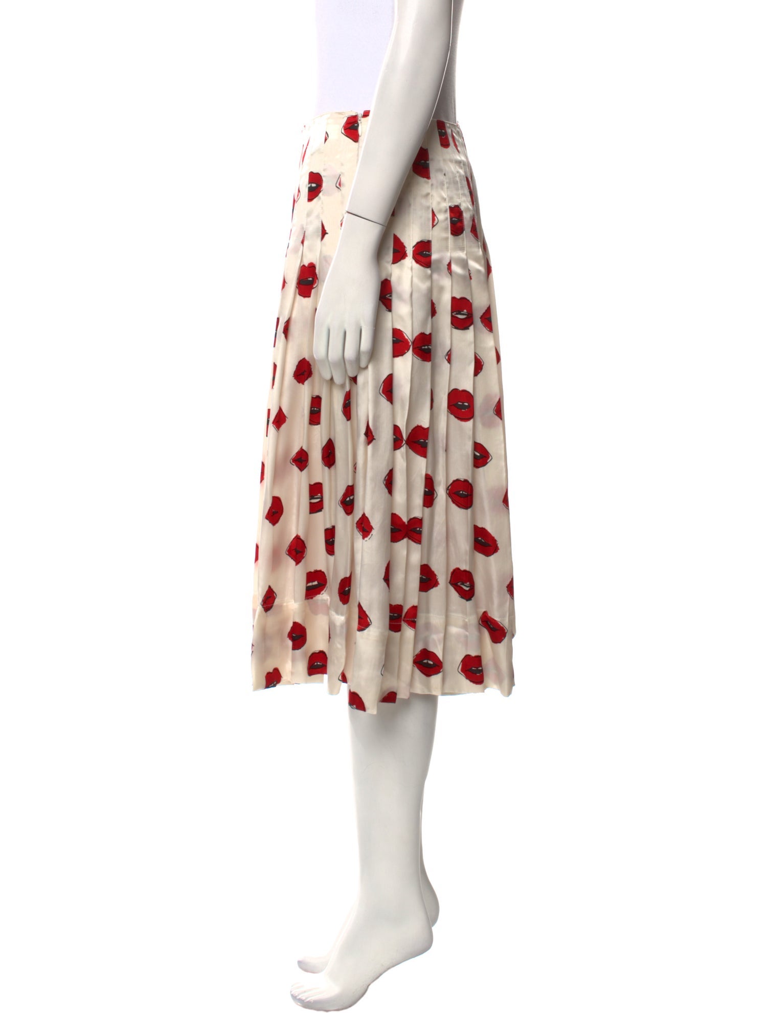 Khaite Printed Knee-Length Skirt