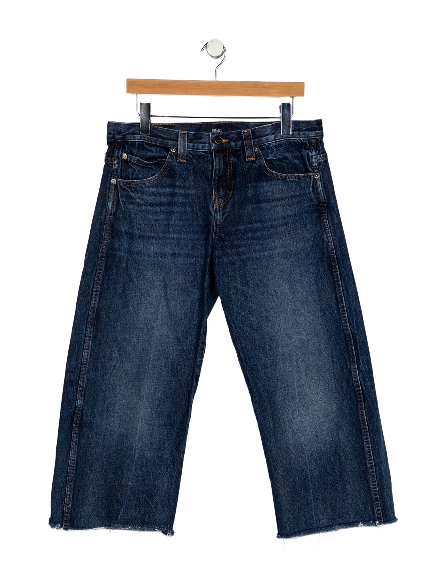 Khaite Mid-Rise Wide Leg Jeans