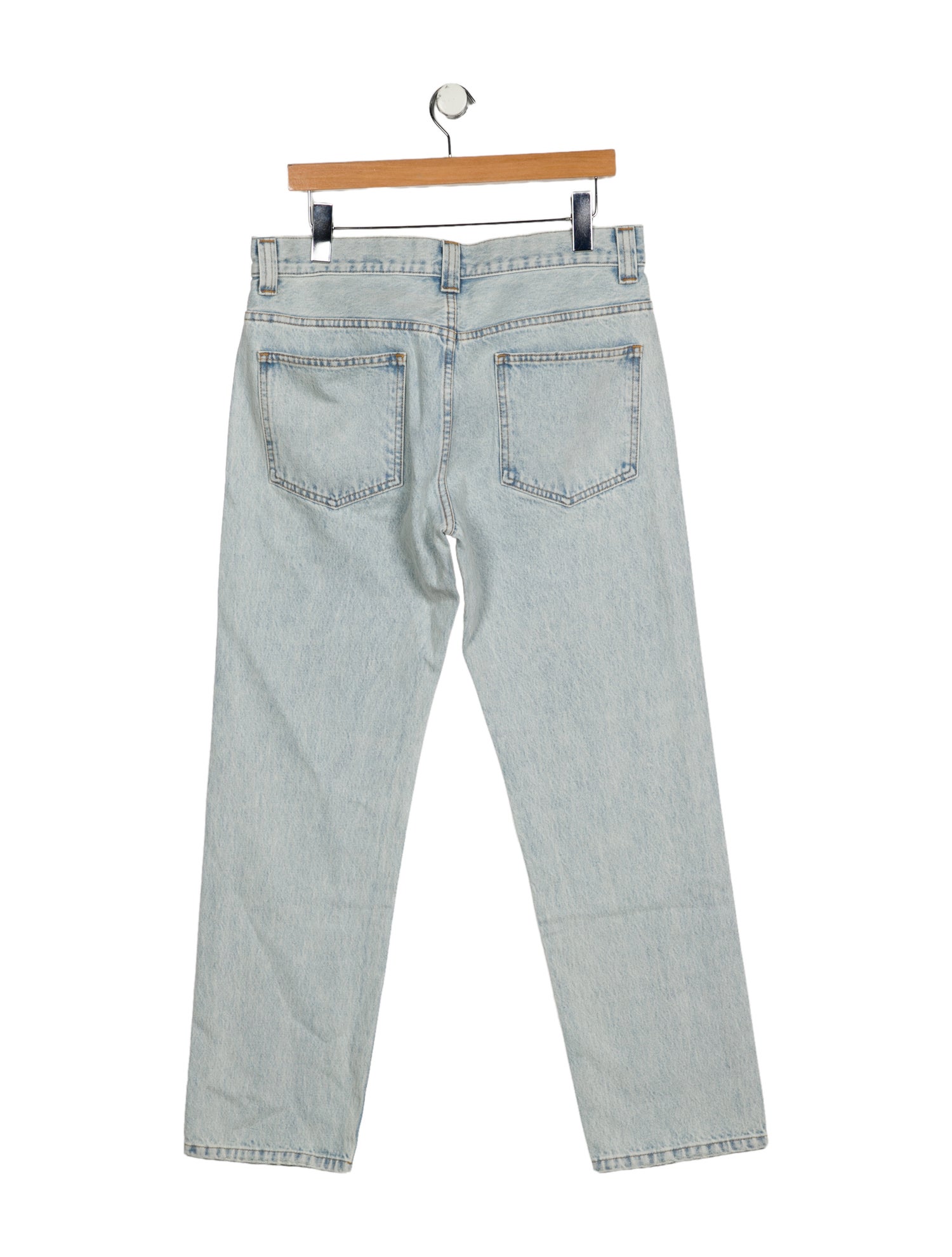 Khaite High-Rise Straight Leg Jeans