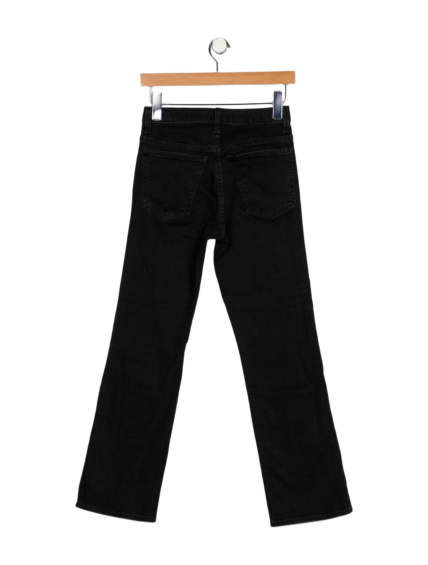 Khaite High-Rise Straight Leg Jeans