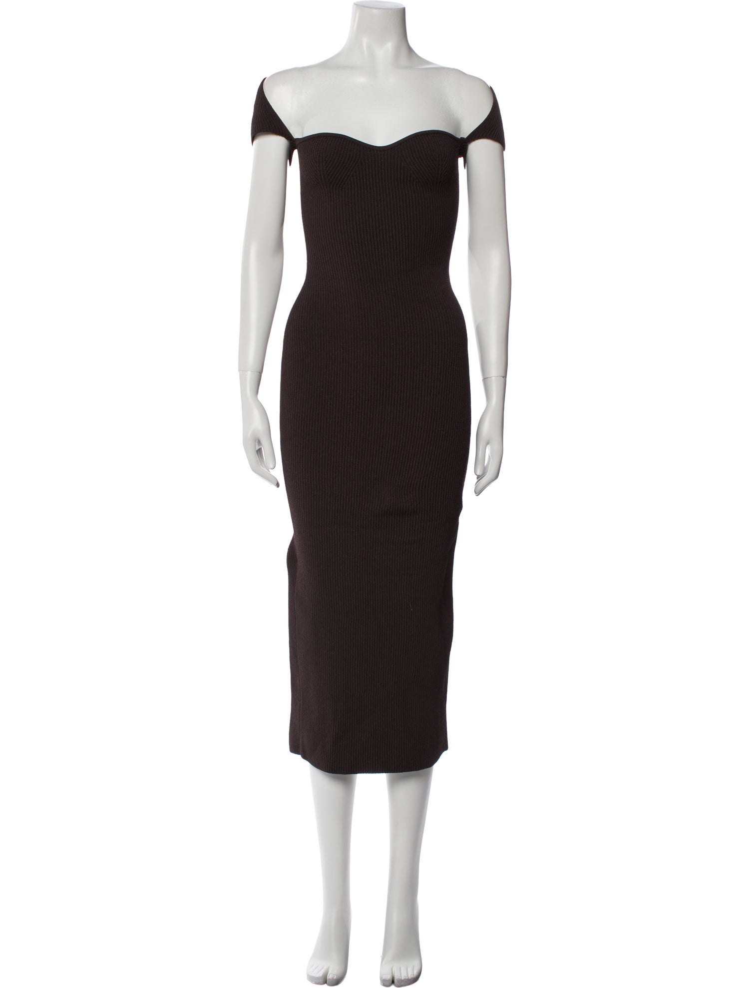 Khaite Striped Long Dress