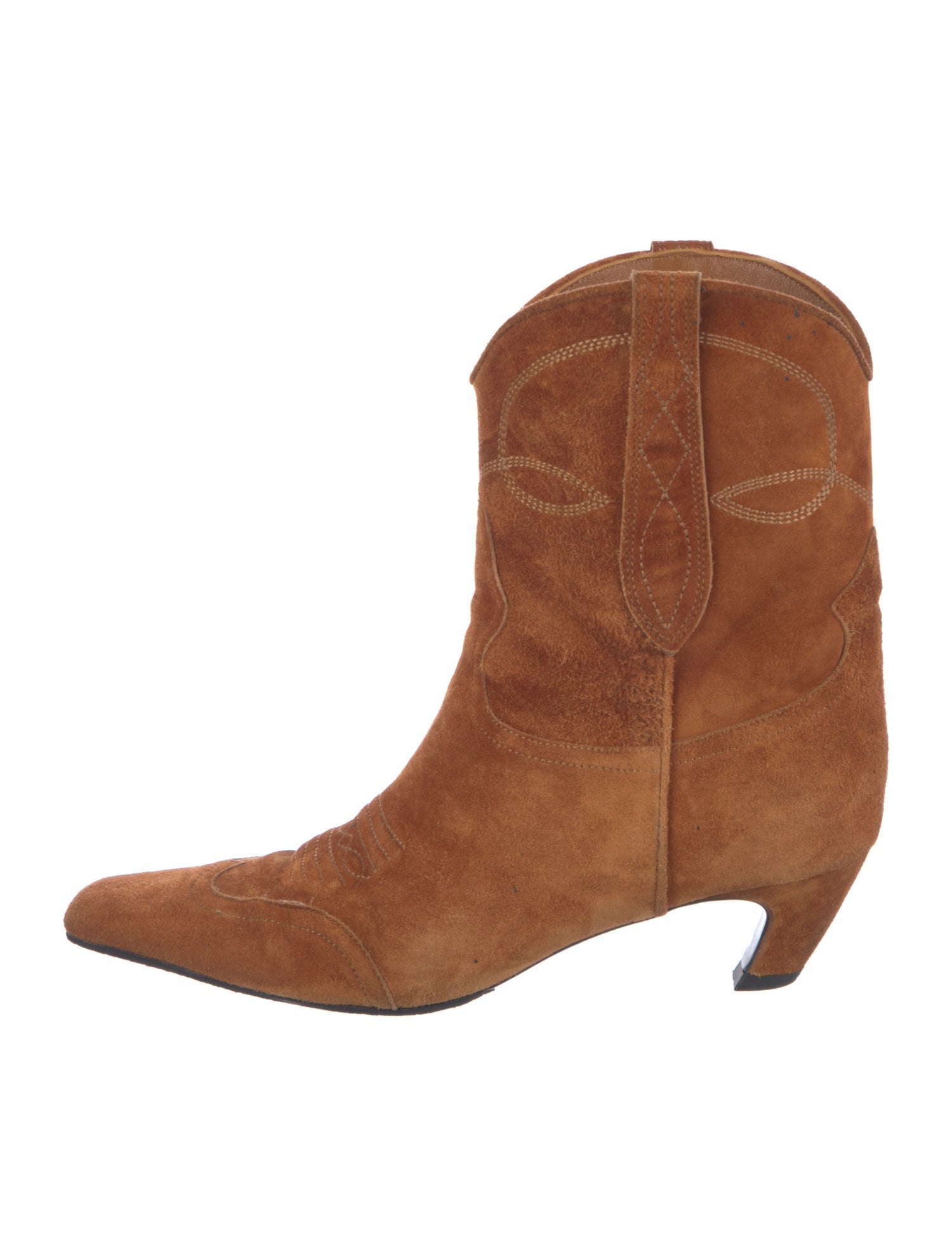 Khaite Suede Western Boots