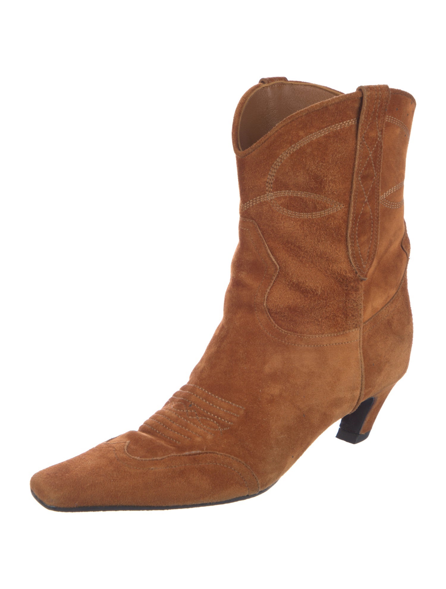 Khaite Suede Western Boots