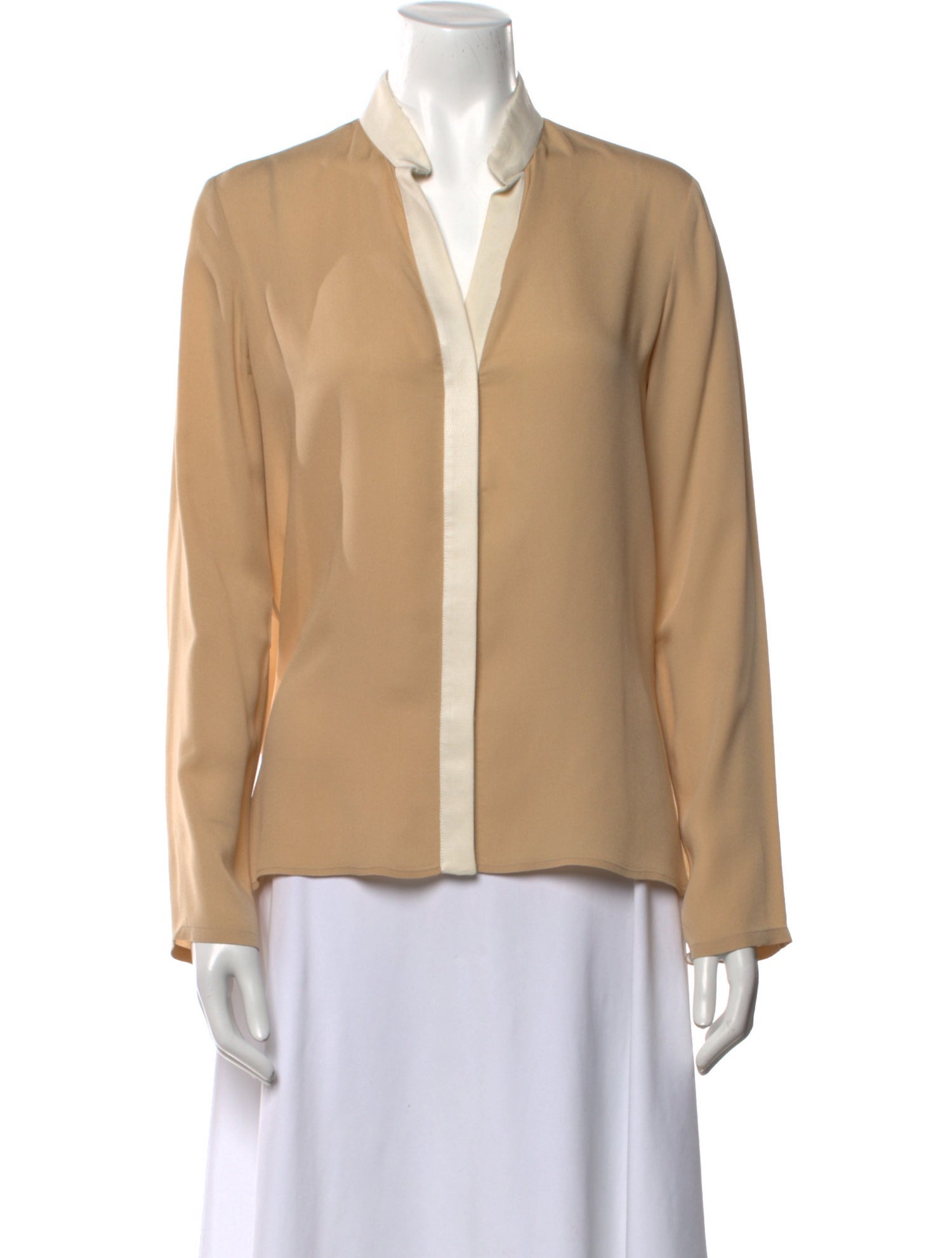 Khaite Silk V-Neck Blouse