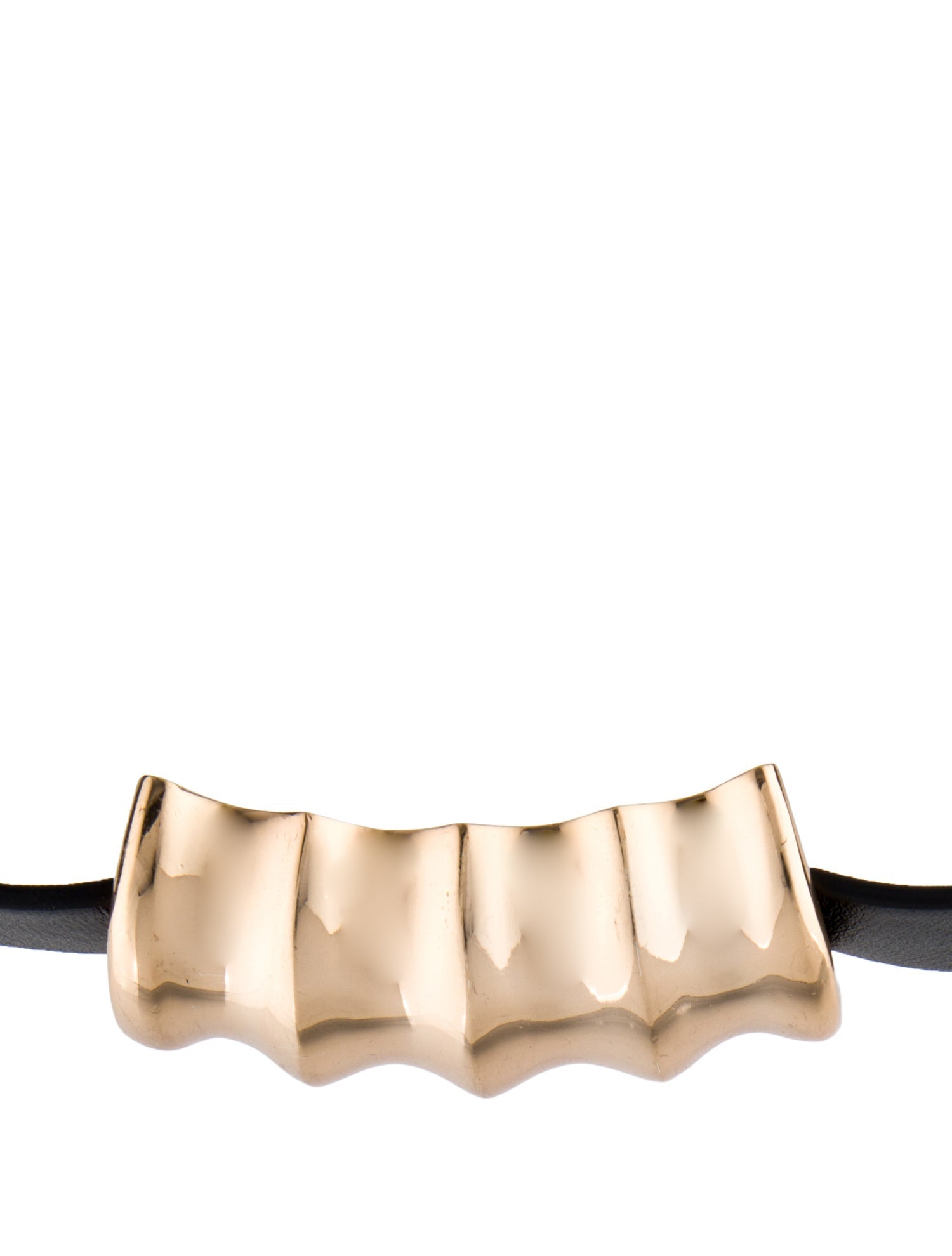 Khaite Leather Julius Choker Necklace