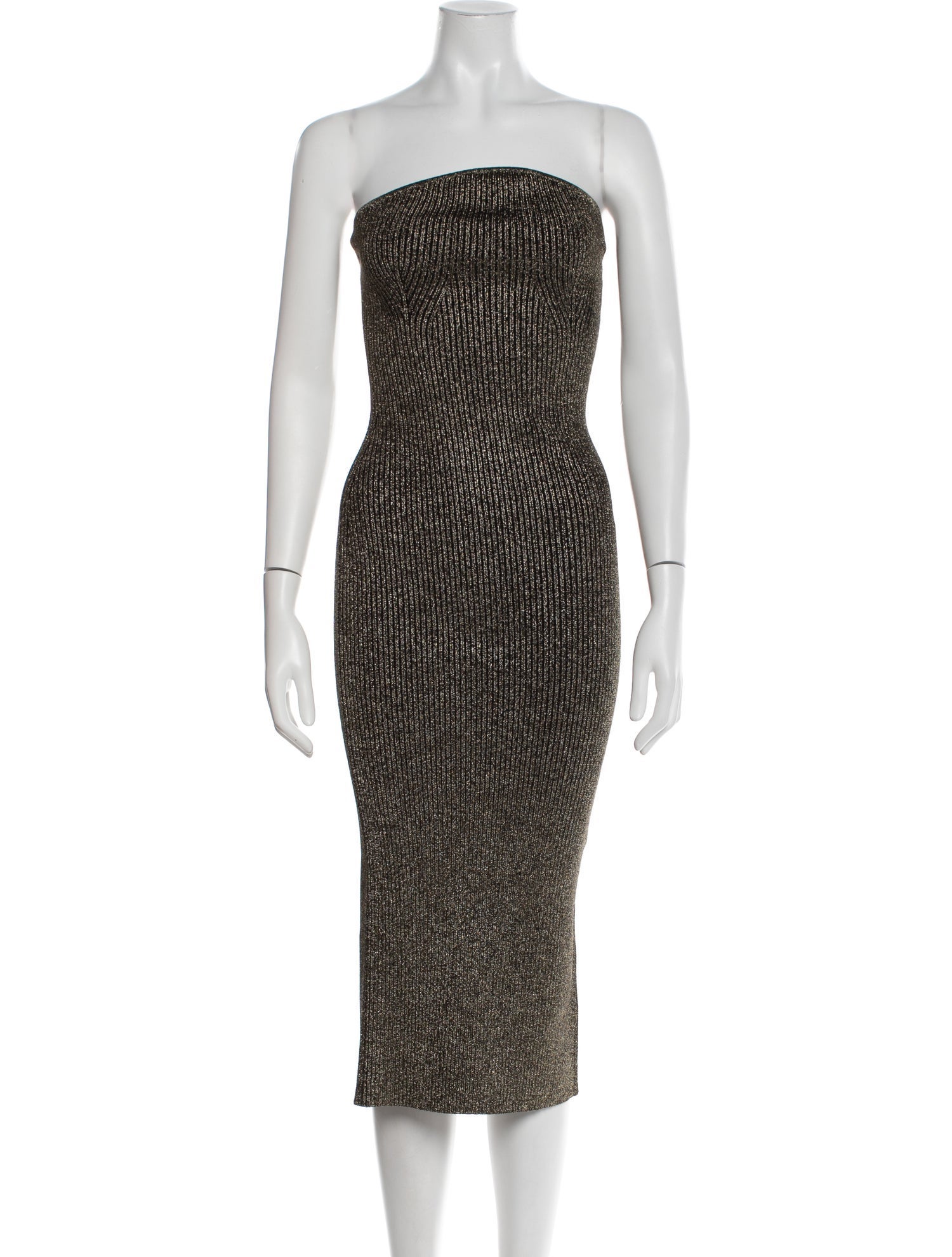 Khaite Virgin Wool Knee-Length Dress w/ Tags - Gold Dresses, Clothing -  KHAIT89092 | The RealReal