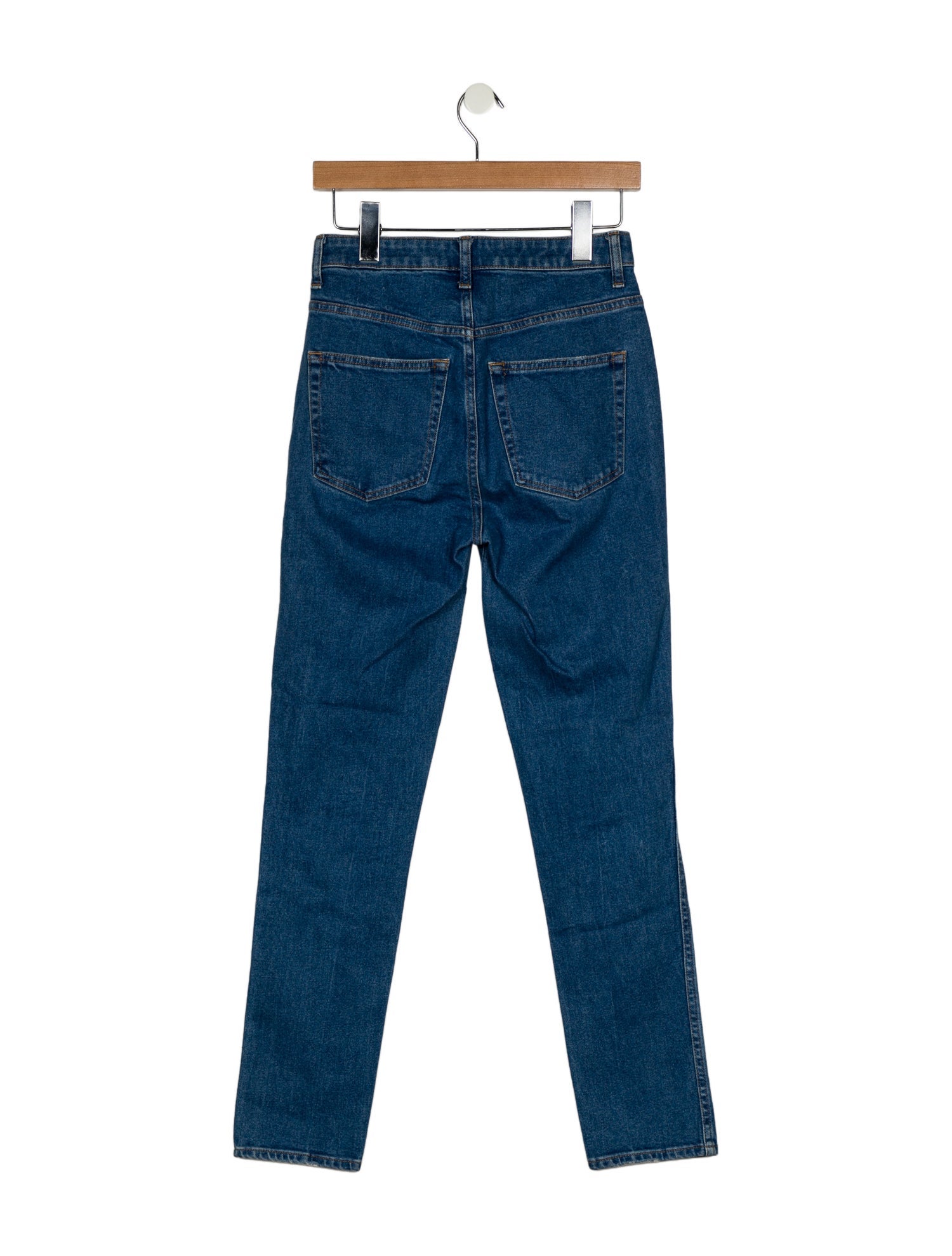 Khaite Mid-Rise Straight Leg Jeans