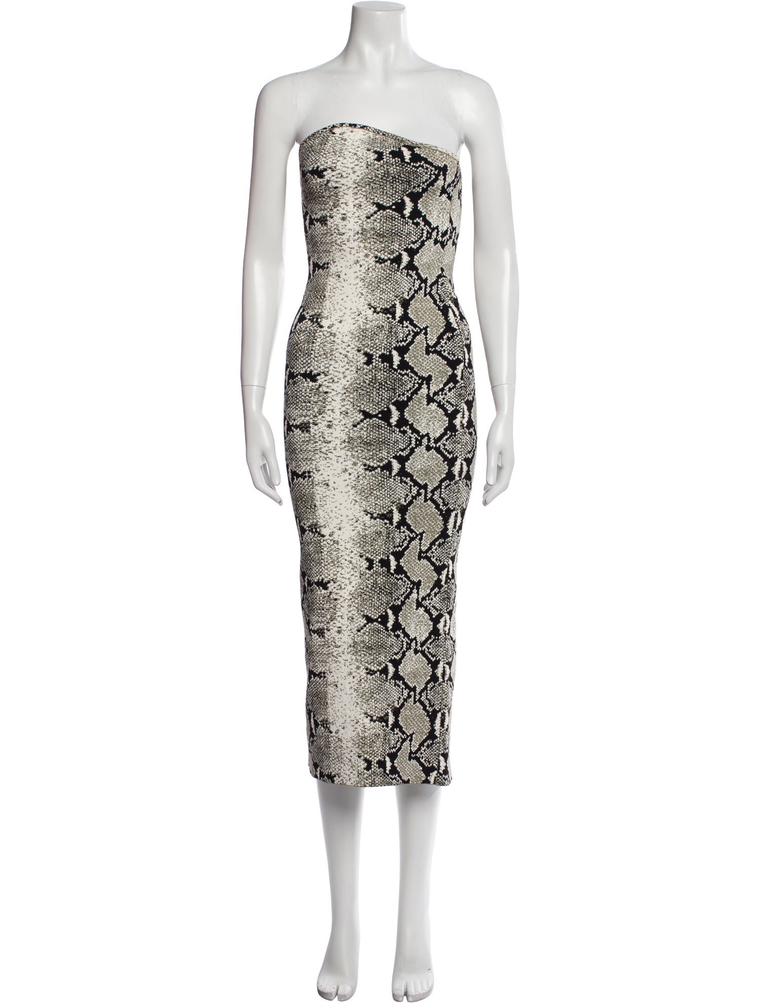 Khaite Animal Print Midi Length Dress