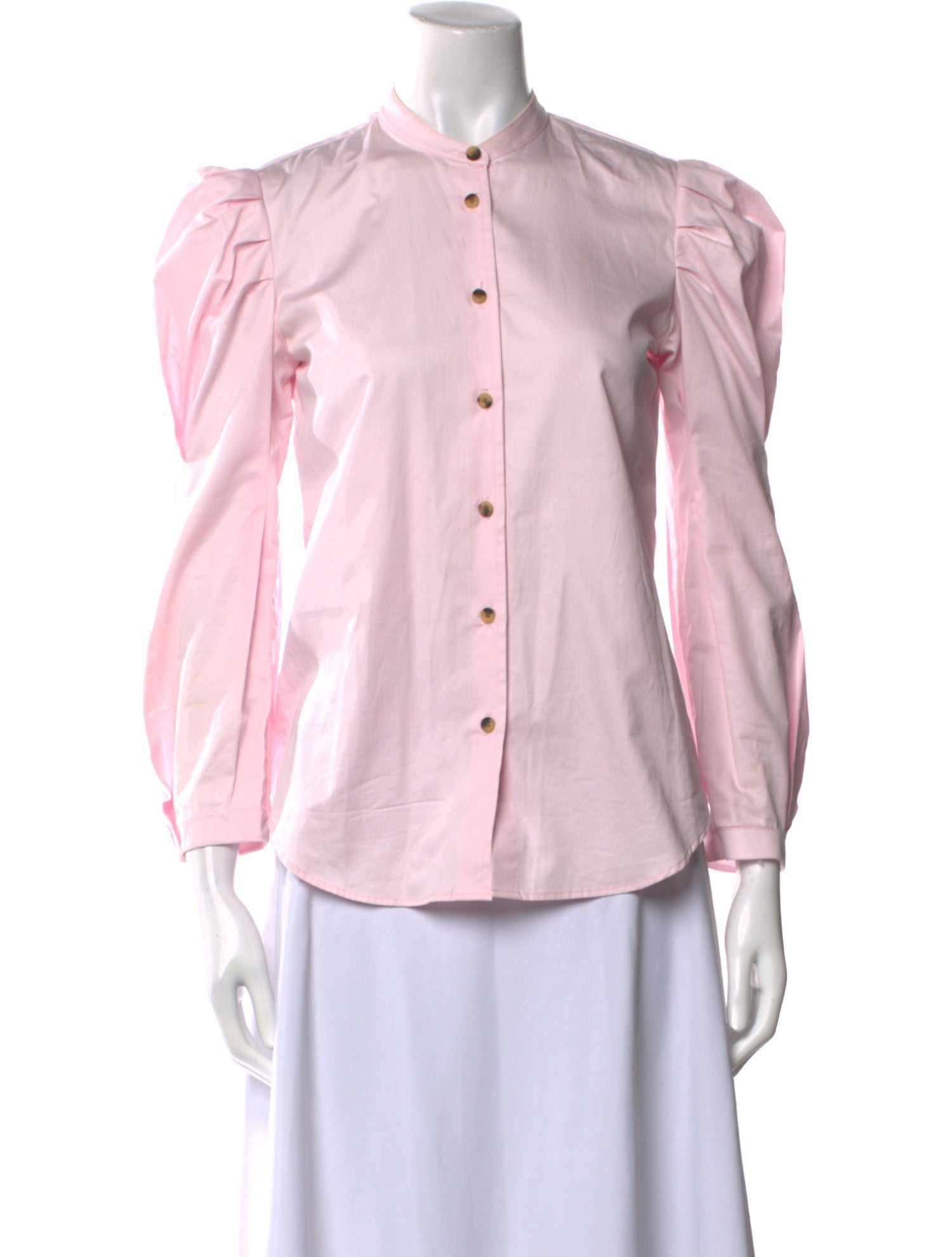 Khaite Three-Quarter Sleeve Button-Up Top