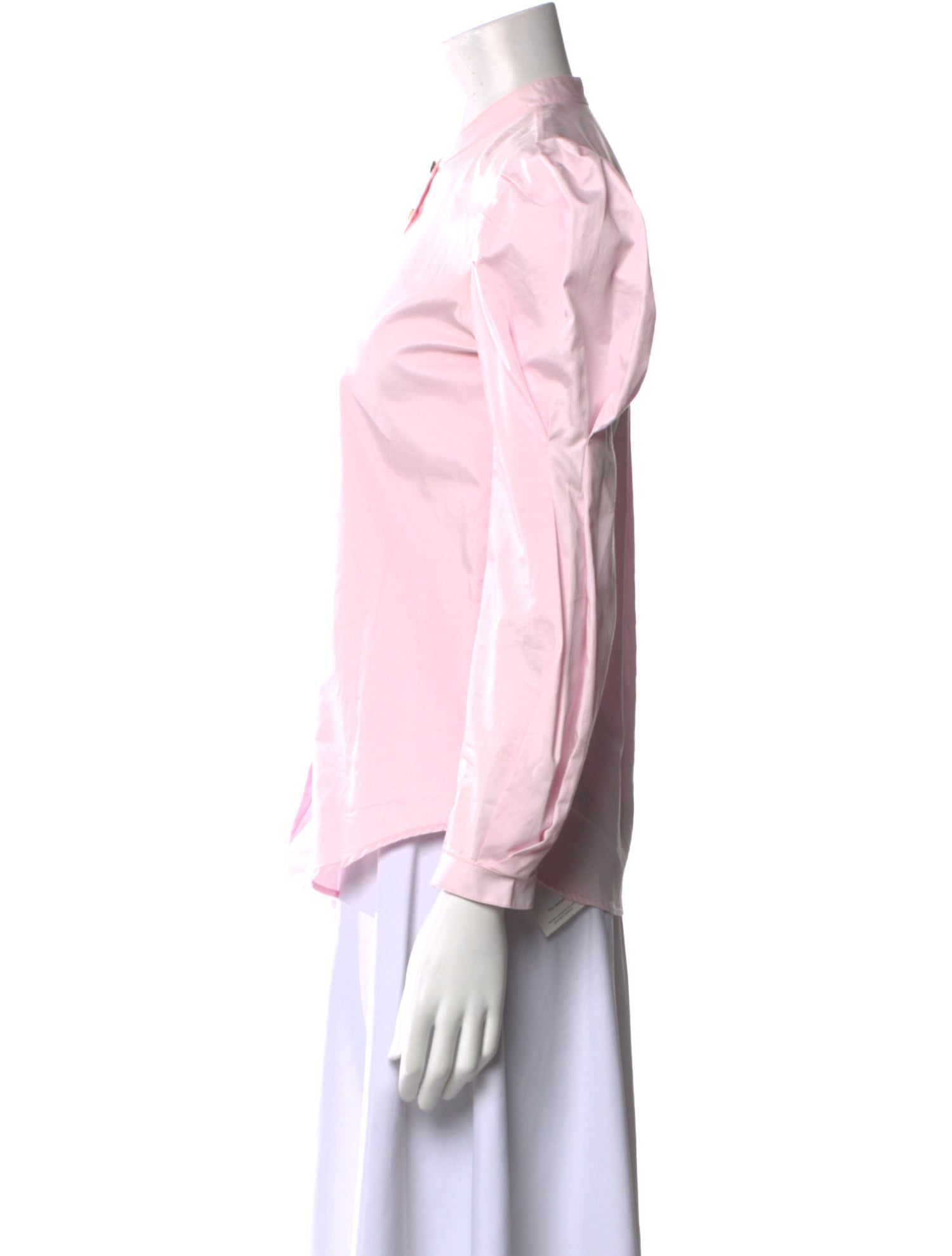 Khaite Three-Quarter Sleeve Button-Up Top