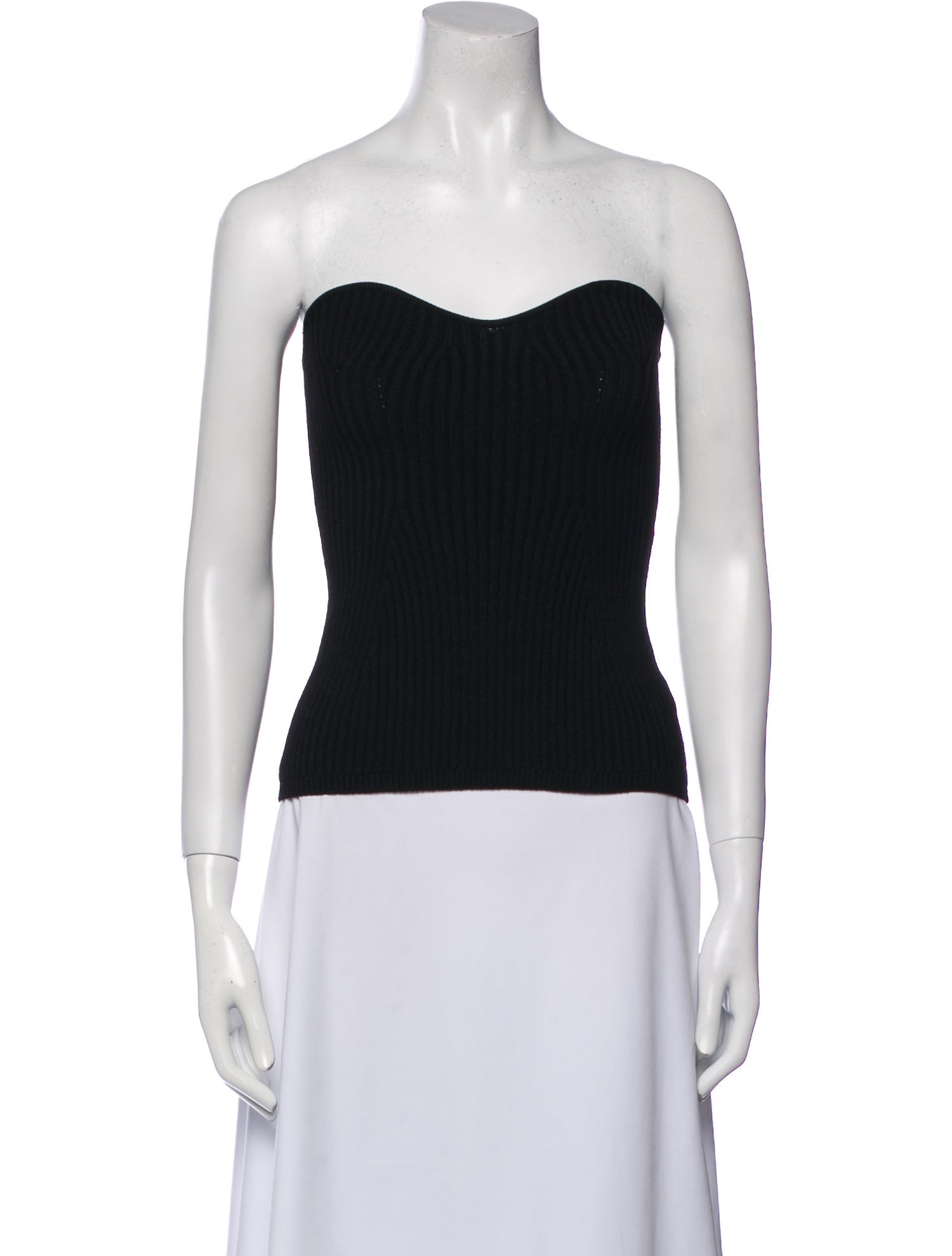 Khaite Strapless Crop Top