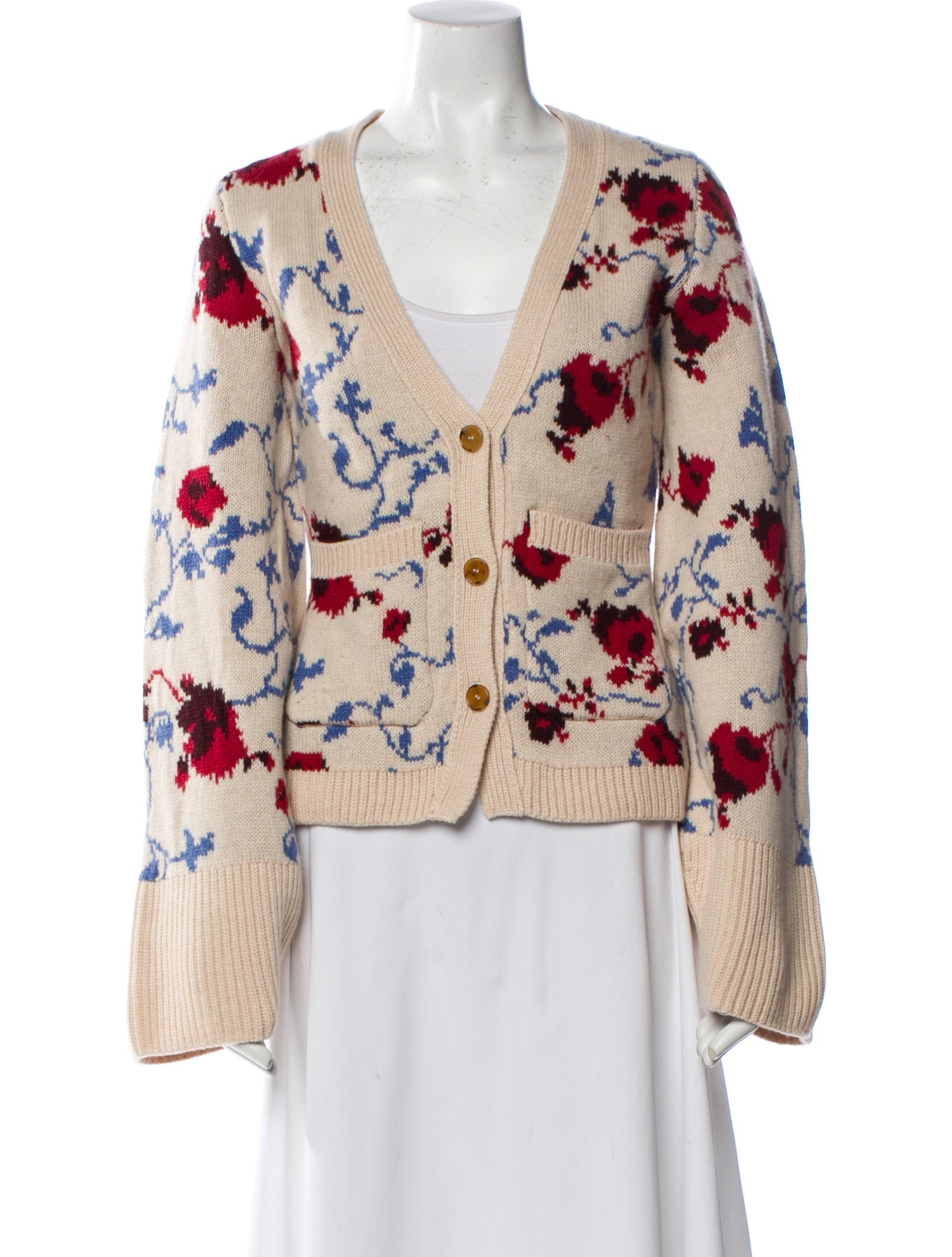 Khaite Cashmere Printed Sweater