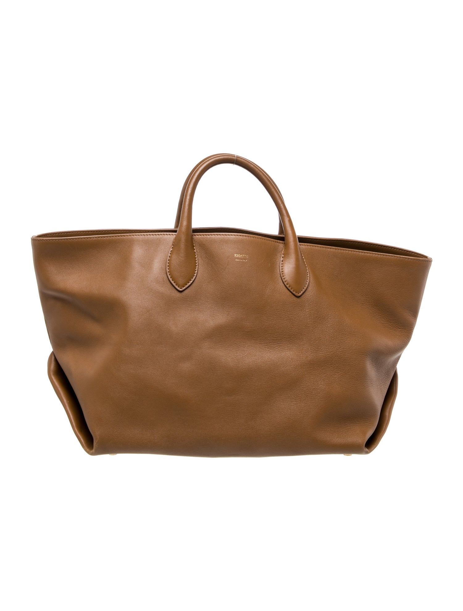 Khaite Leather Top Handle Bag