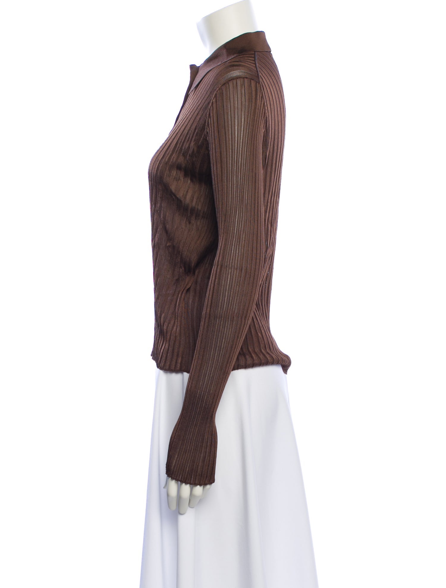 Khaite Long Sleeve Button-Up Top w/ Tags