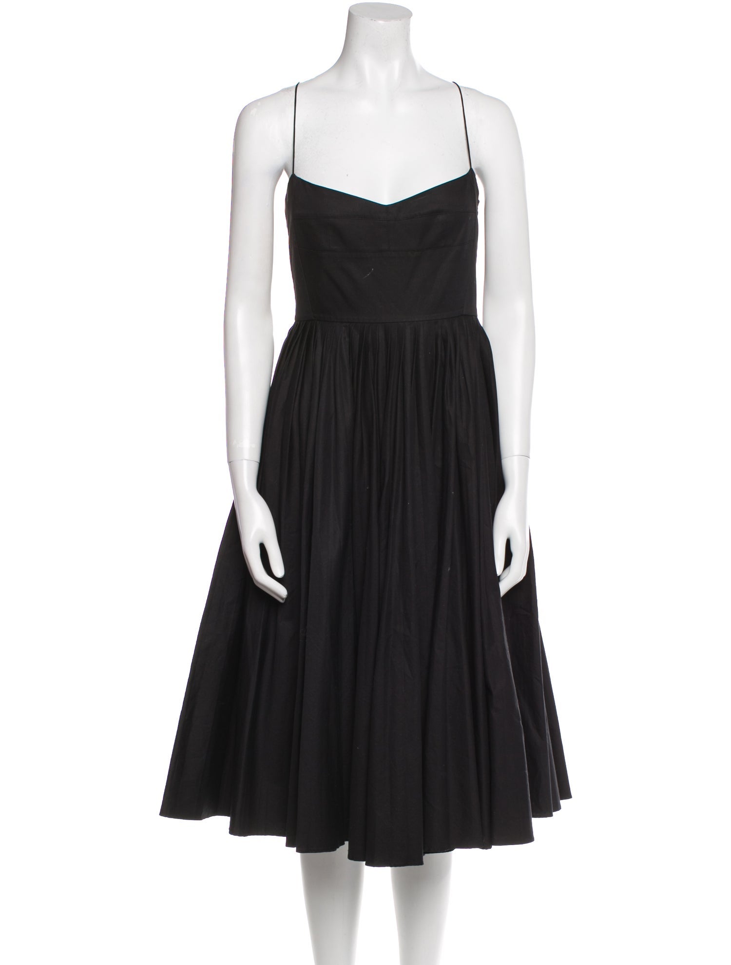 Khaite Square Neckline Midi Length Dress