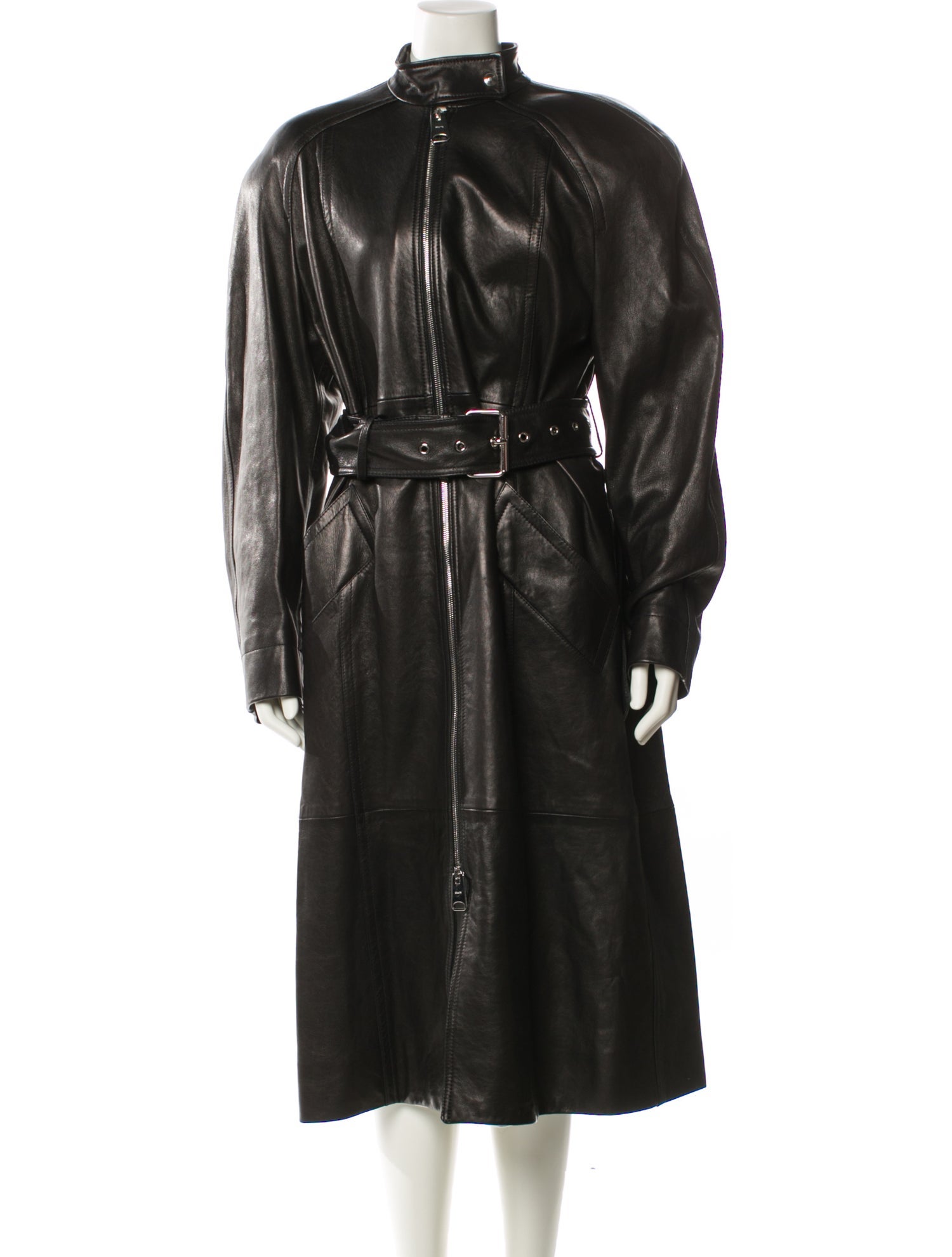 Khaite Leather Trench Coat w/ Tags