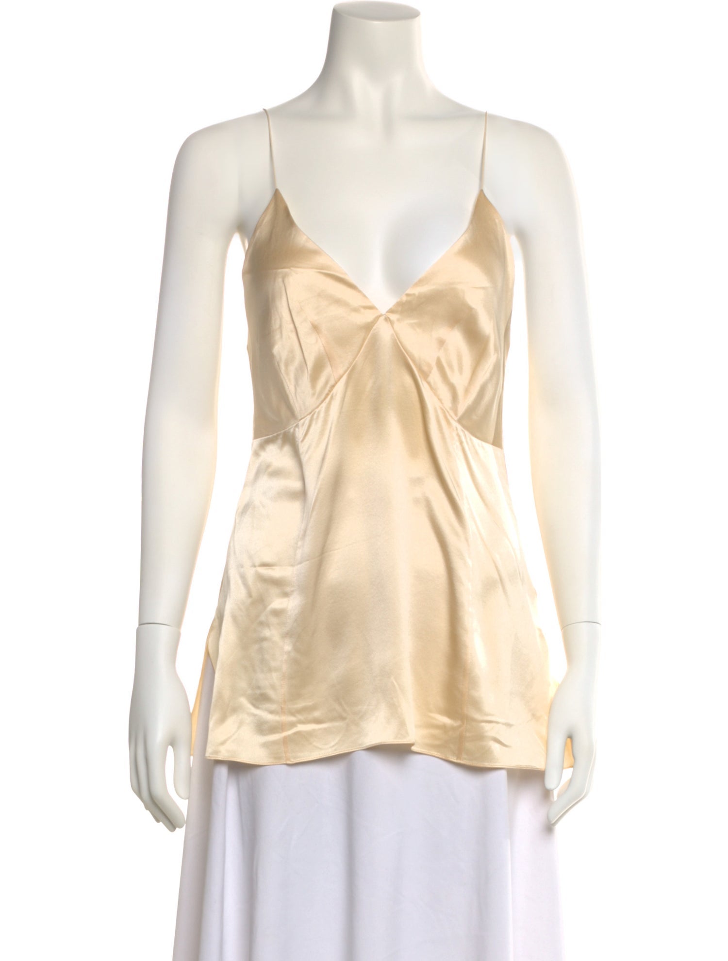 Khaite Silk V-Neck Top