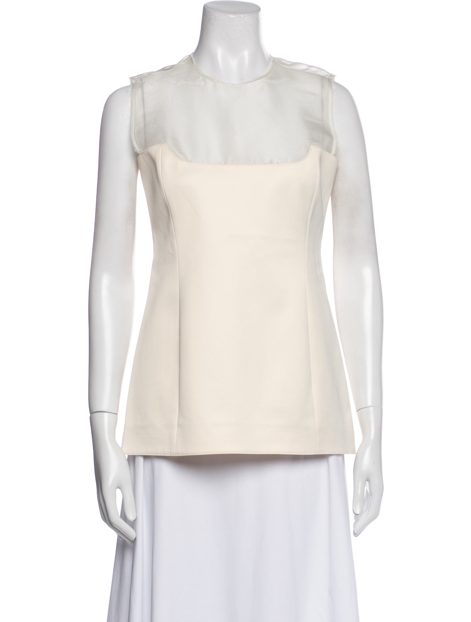 Khaite Crew Neck Sleeveless Top