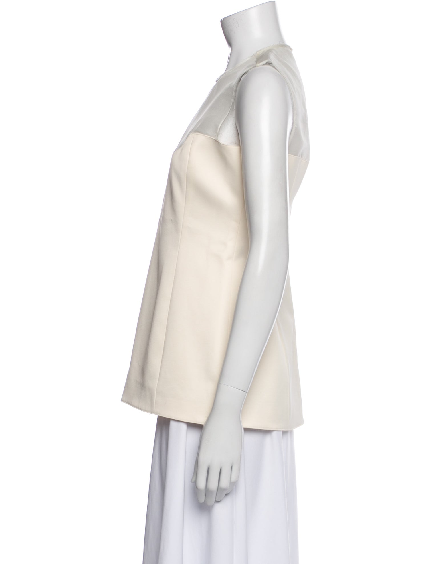 Khaite Crew Neck Sleeveless Top