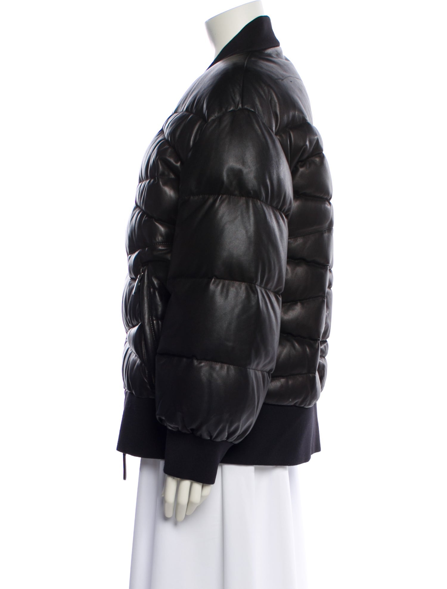 Khaite Leather Down Jacket